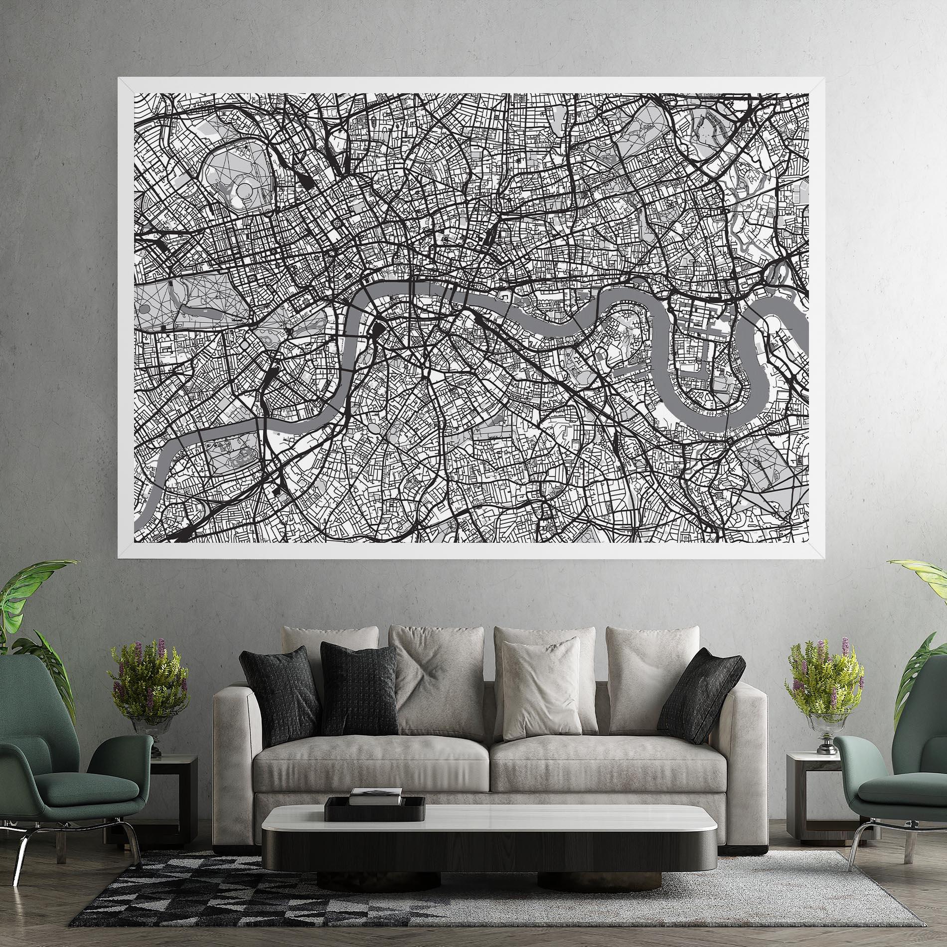 Tablou Canvas City Map mockup 7