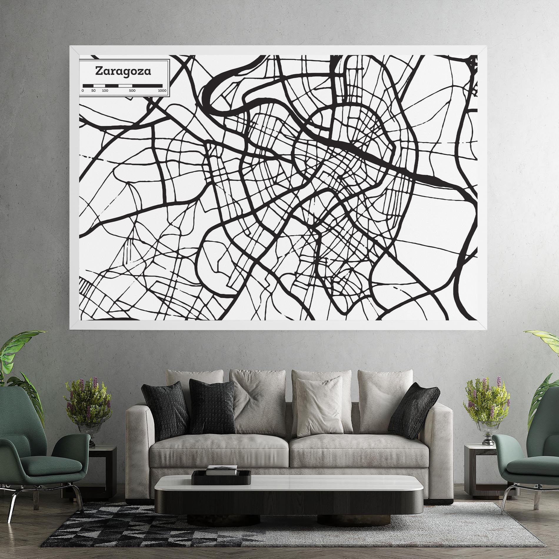Zaragoza City Map mockup 7