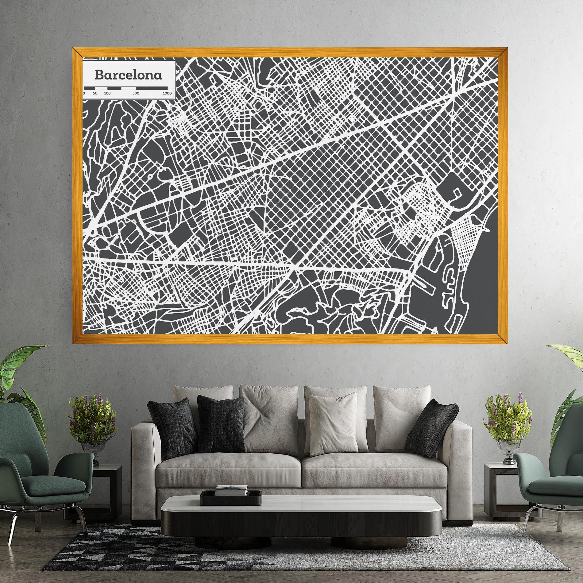 Barcelona Map mockup 7