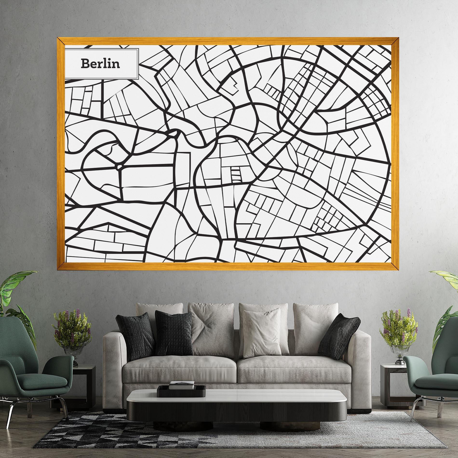 Tablou Canvas Berlin Map mockup 7
