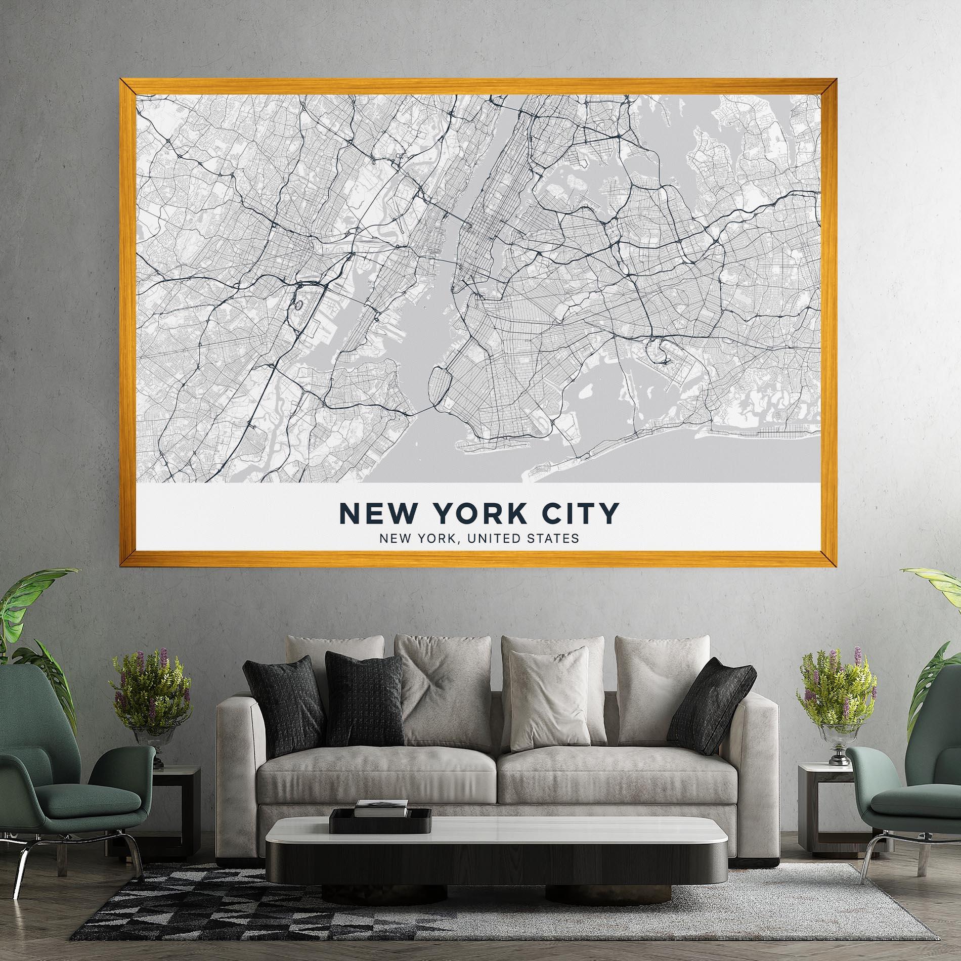 Tablou Canvas New York Map mockup 7
