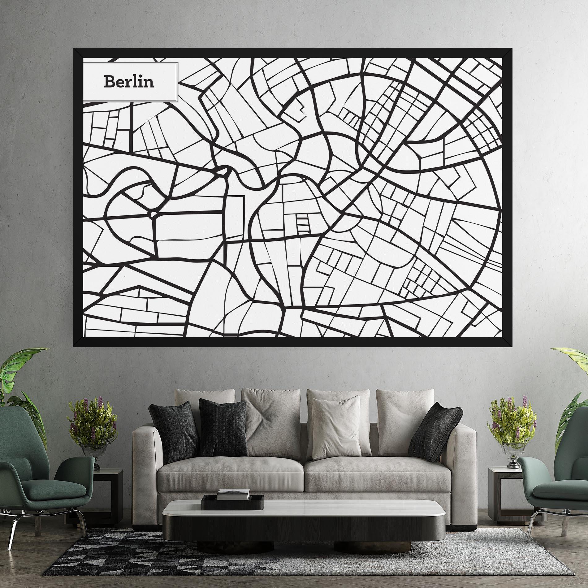 Tablou Canvas Berlin Map mockup 7