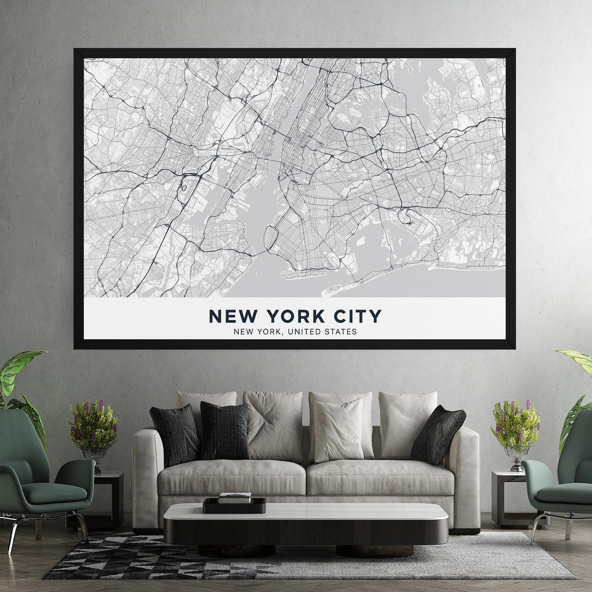 Tablou Canvas New York Map mockup 7