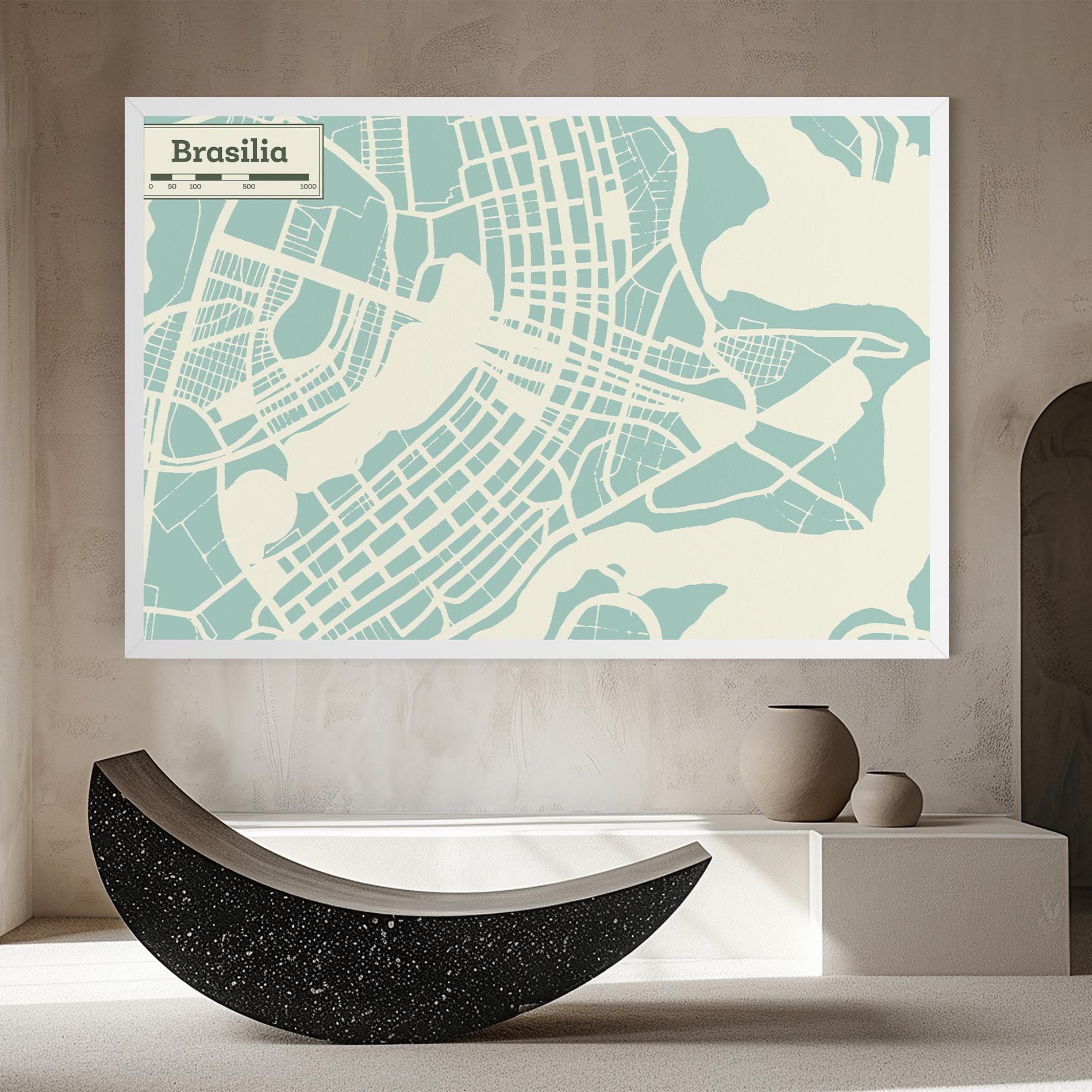 Brasilia Map mockup 8