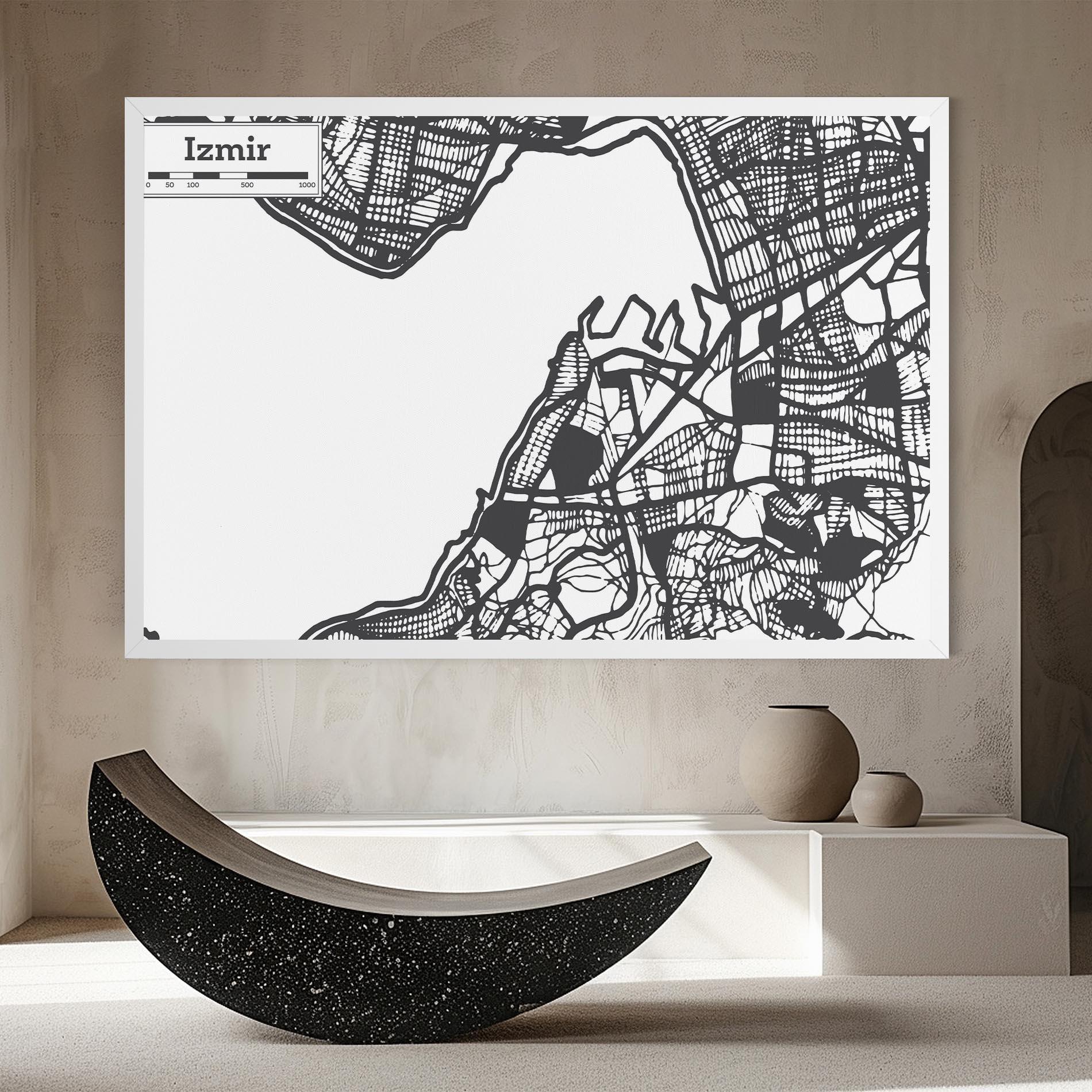 Tablou Canvas Izmir Map mockup 8
