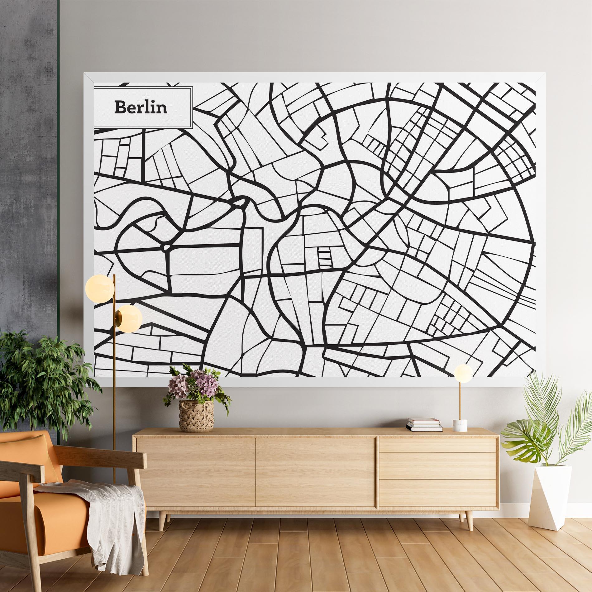 Tablou Canvas Berlin Map mockup 9