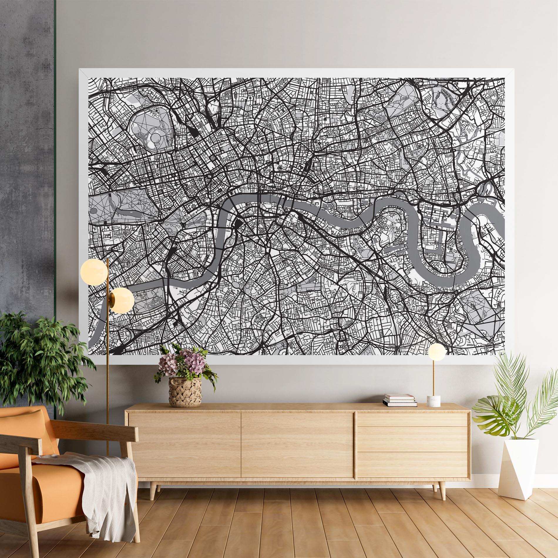 Tablou Canvas City Map mockup 9