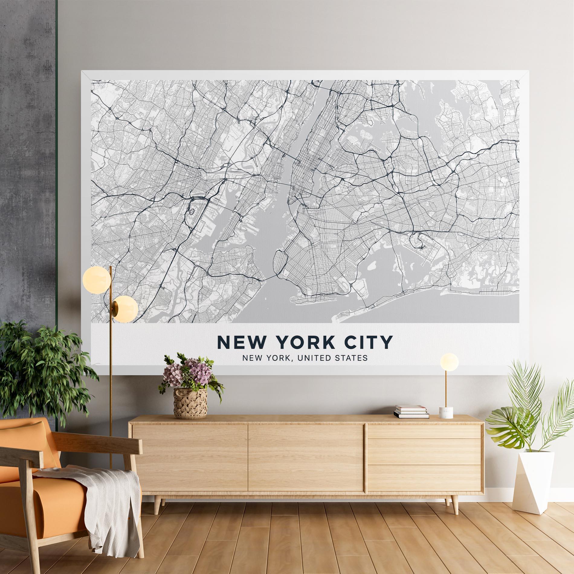 Tablou Canvas New York Map mockup 9