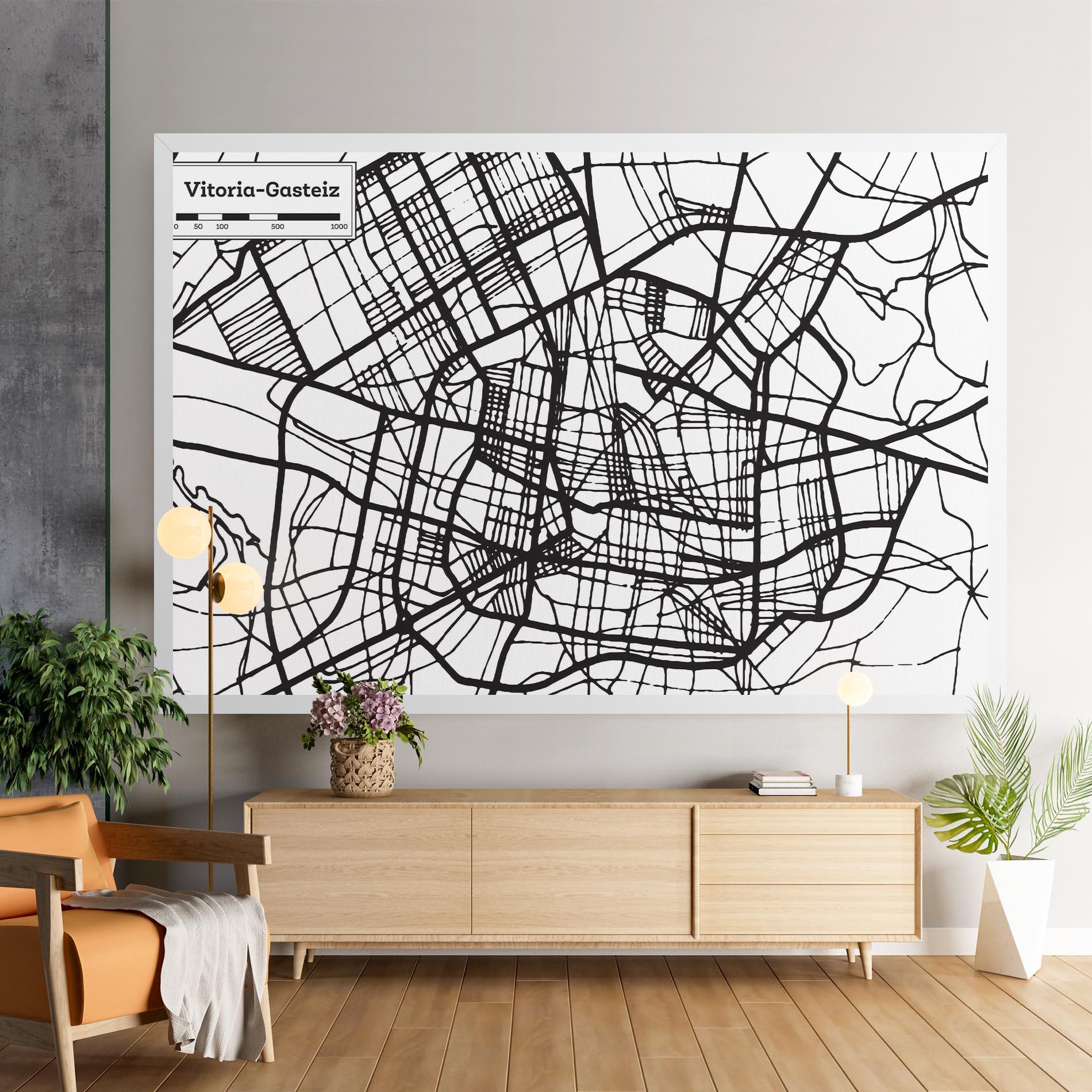 Tablou Canvas Vitoria Gasteiz Map mockup 9