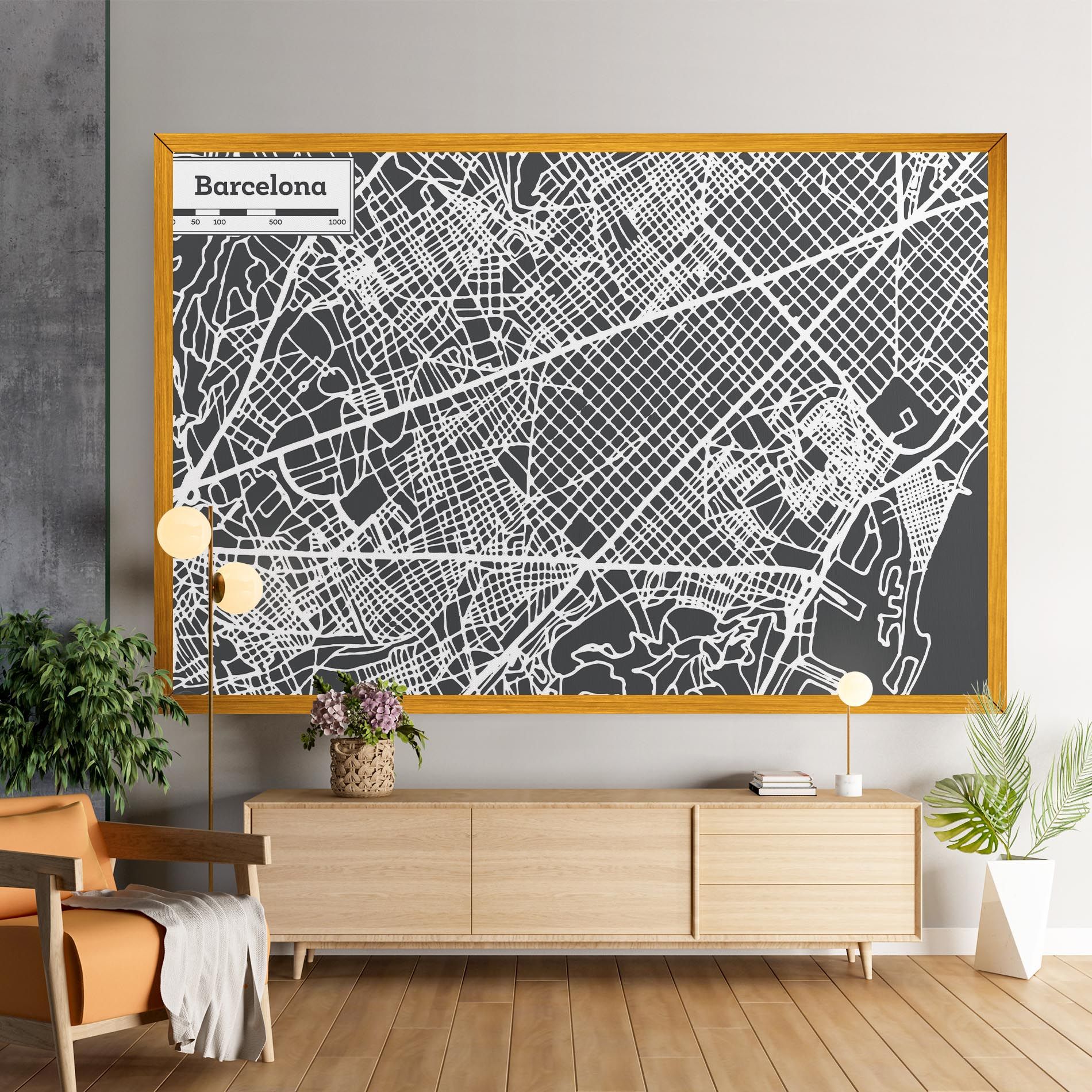 Barcelona Map mockup 9