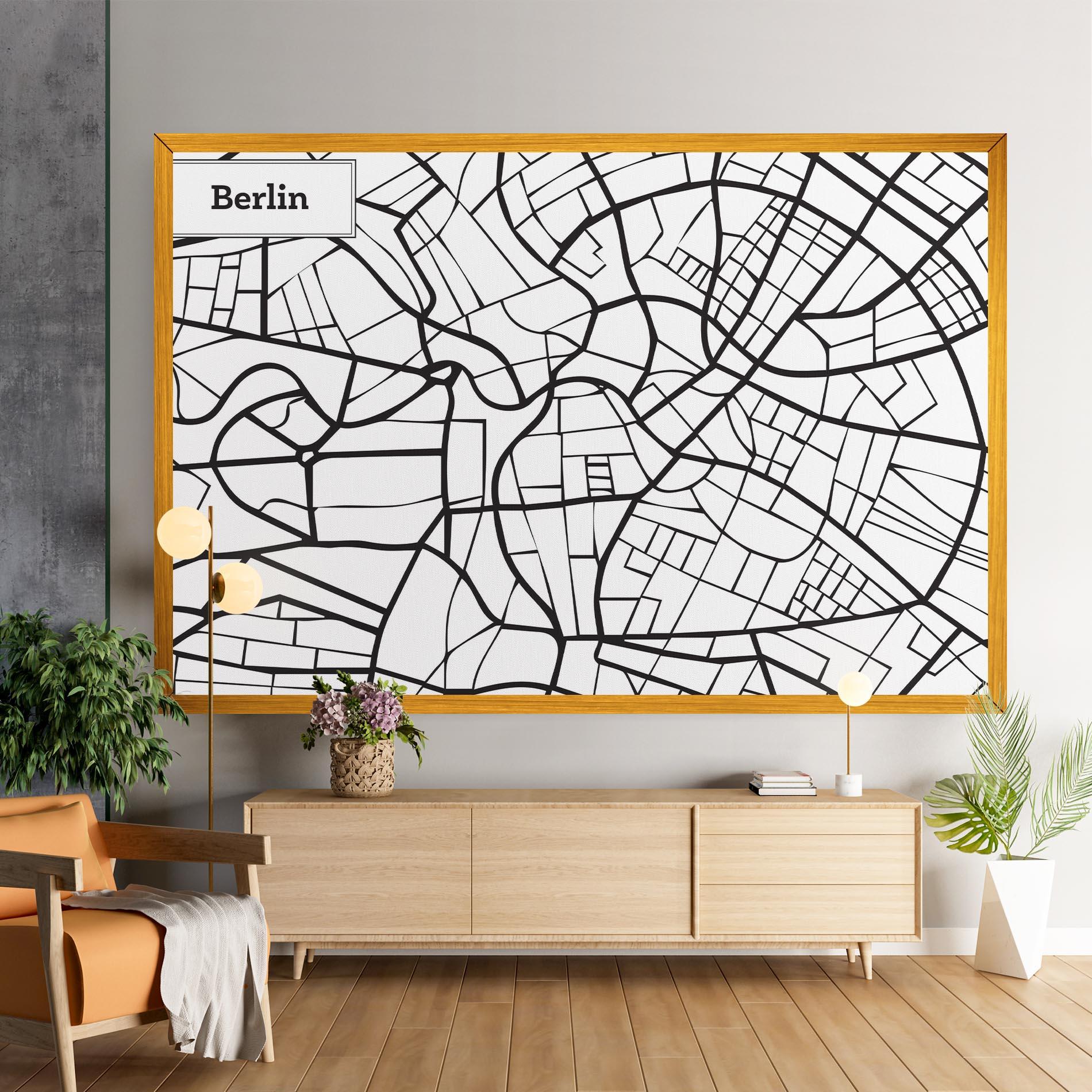 Tablou Canvas Berlin Map mockup 9