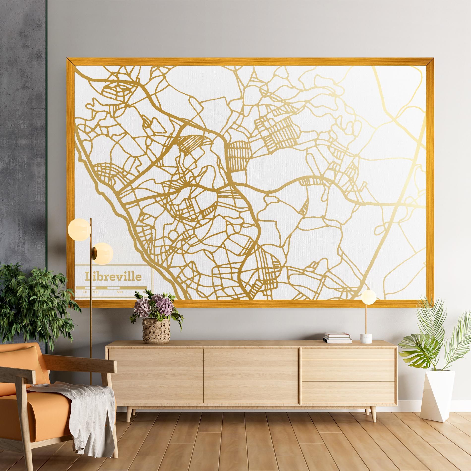 Libreville Gold Map mockup 9