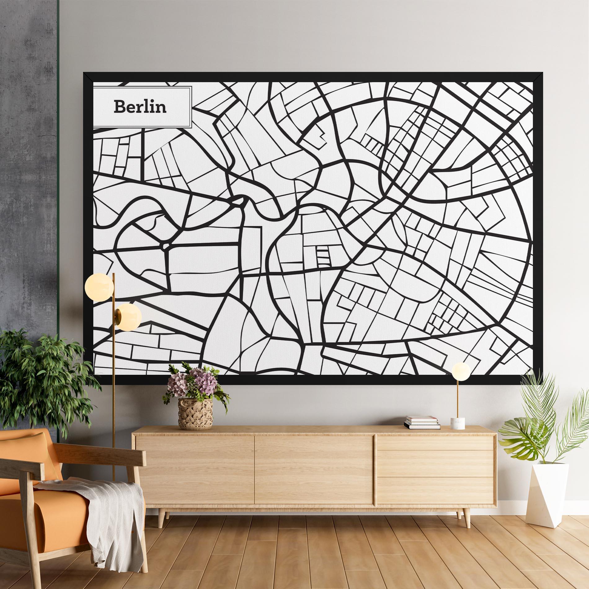 Tablou Canvas Berlin Map mockup 9