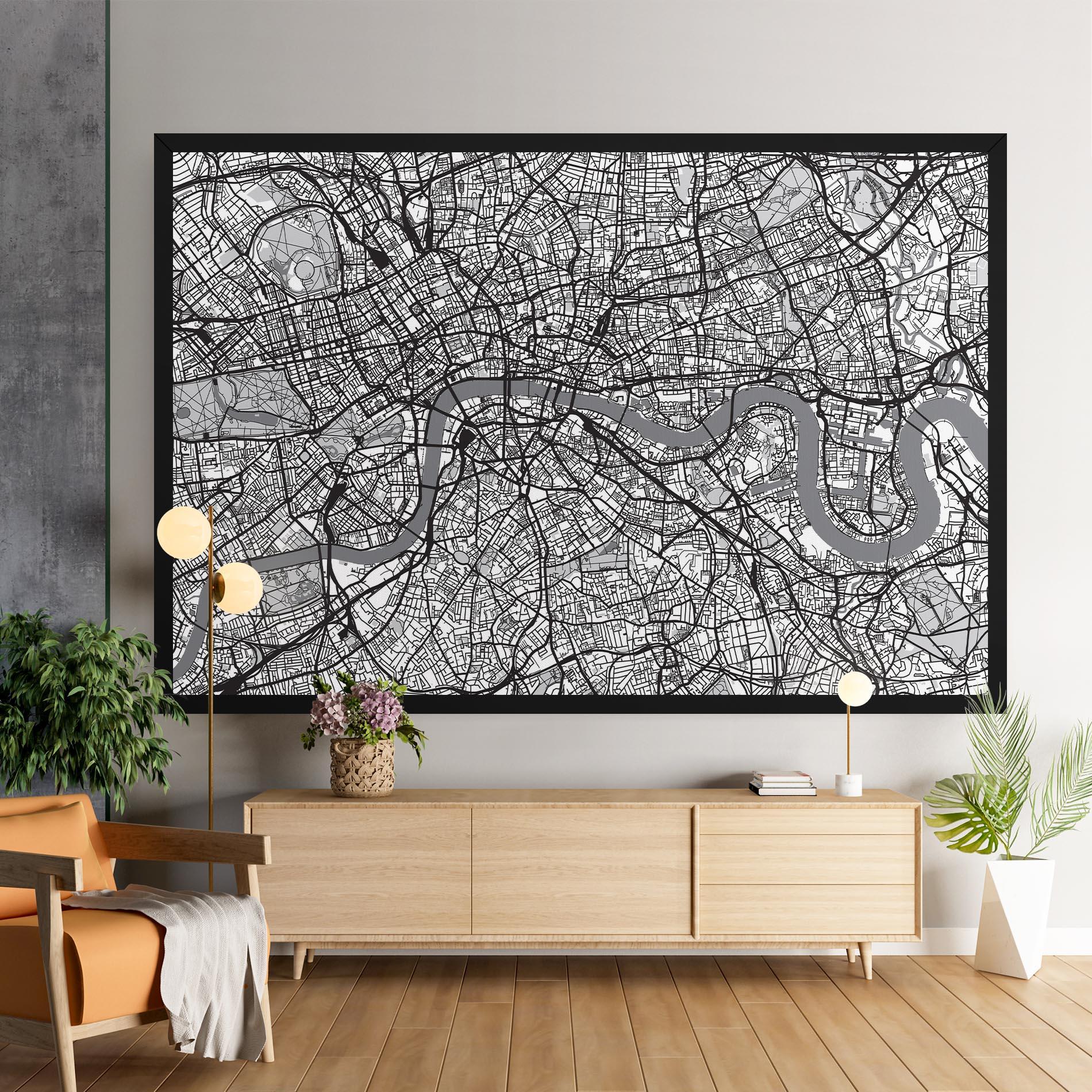 Tablou Canvas City Map mockup 9