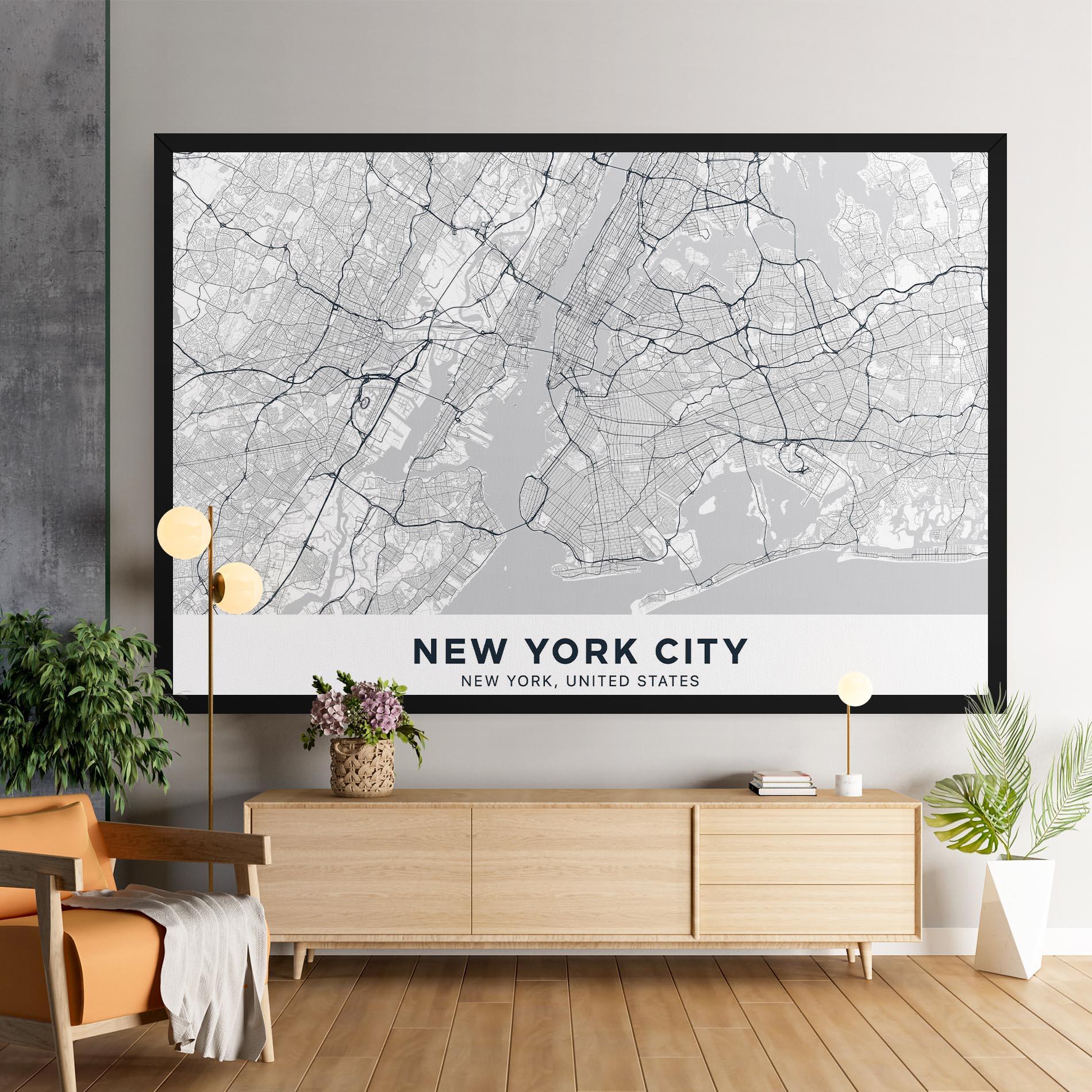 Tablou Canvas New York Map mockup 9