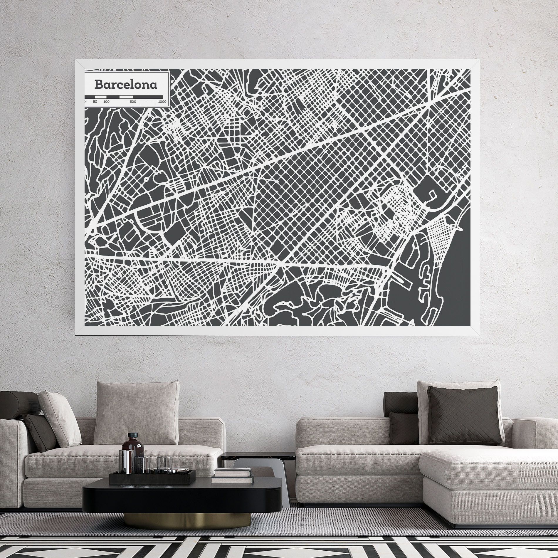Barcelona Map mockup 2