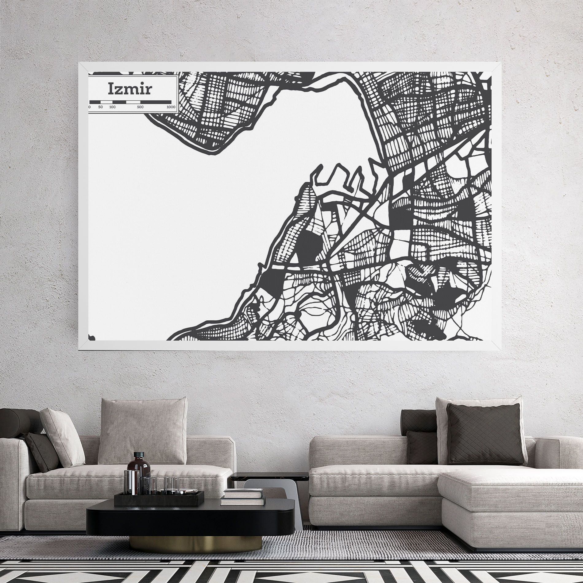 Izmir Map mockup 2
