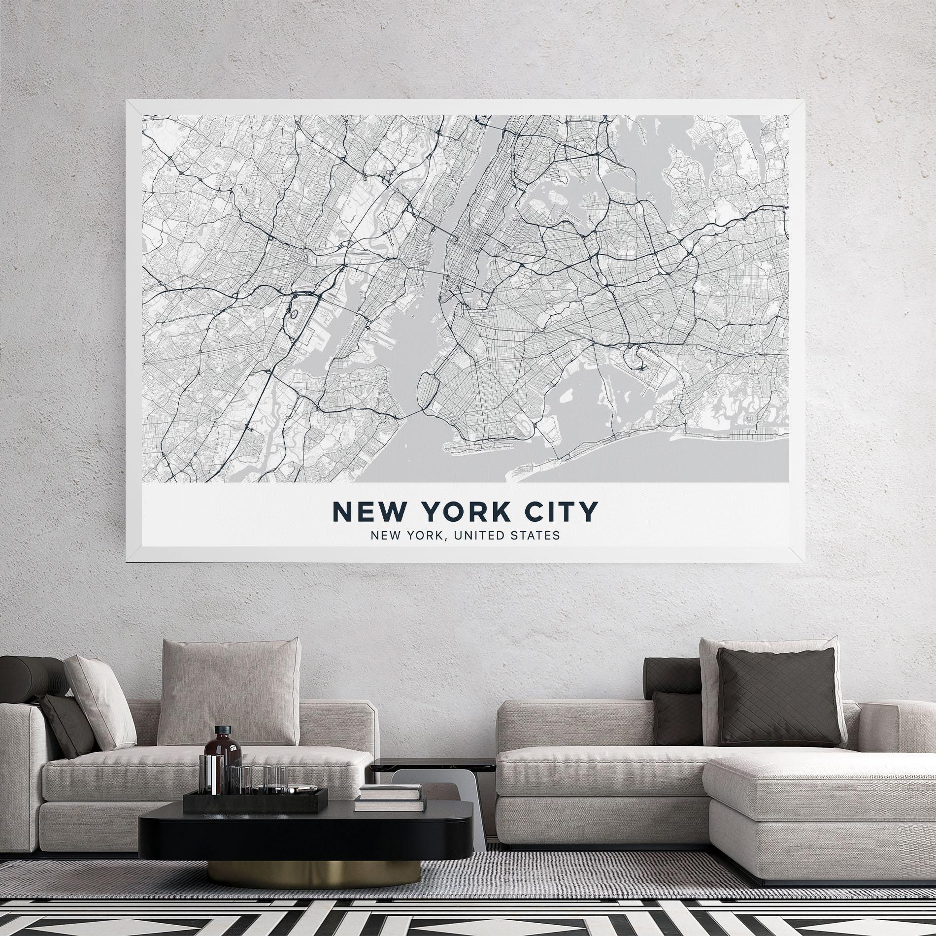 Tablou Canvas New York Map mockup 2