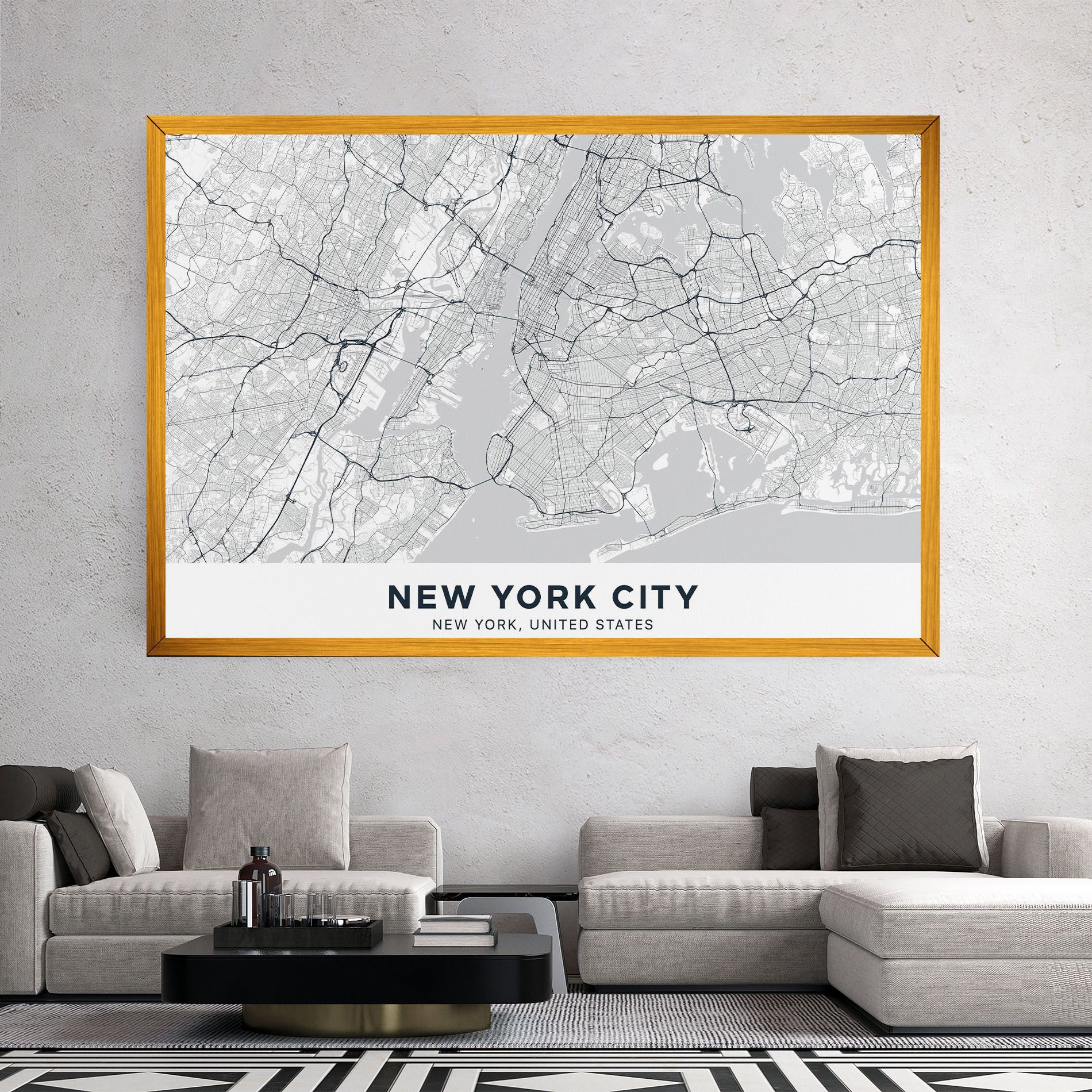 New York Map mockup 2