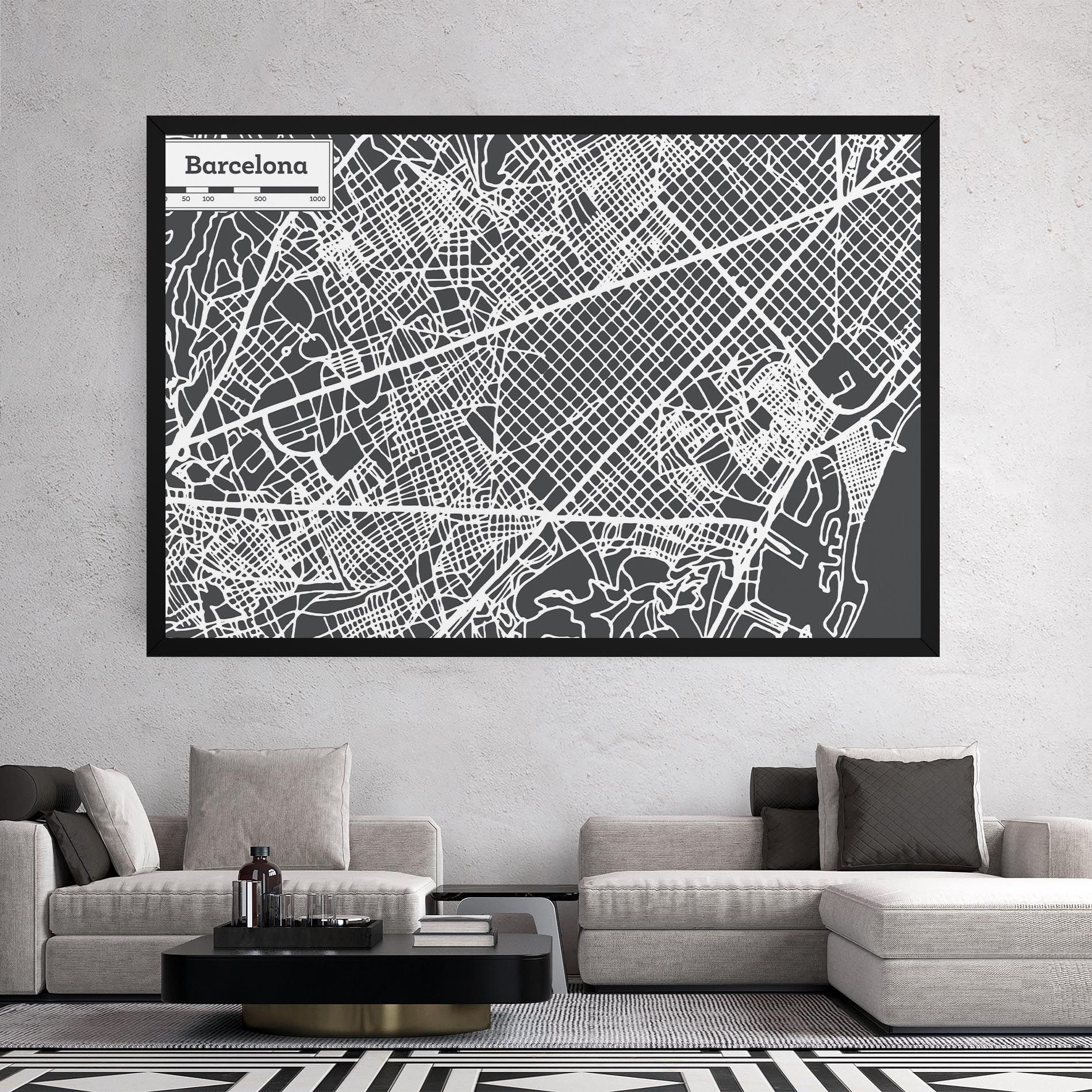 Barcelona Map mockup 2