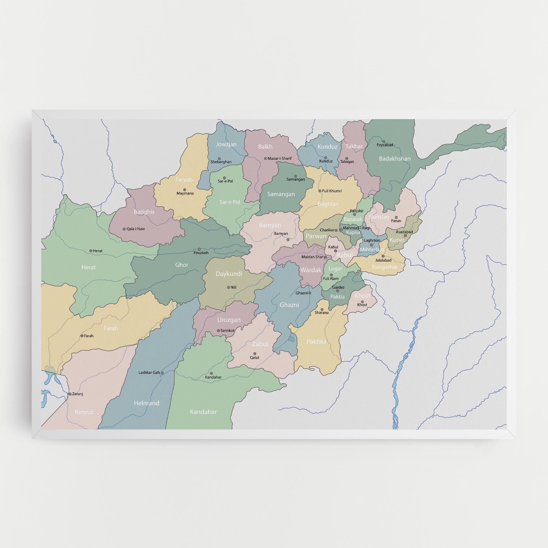 Afghanistan Map mockup 0