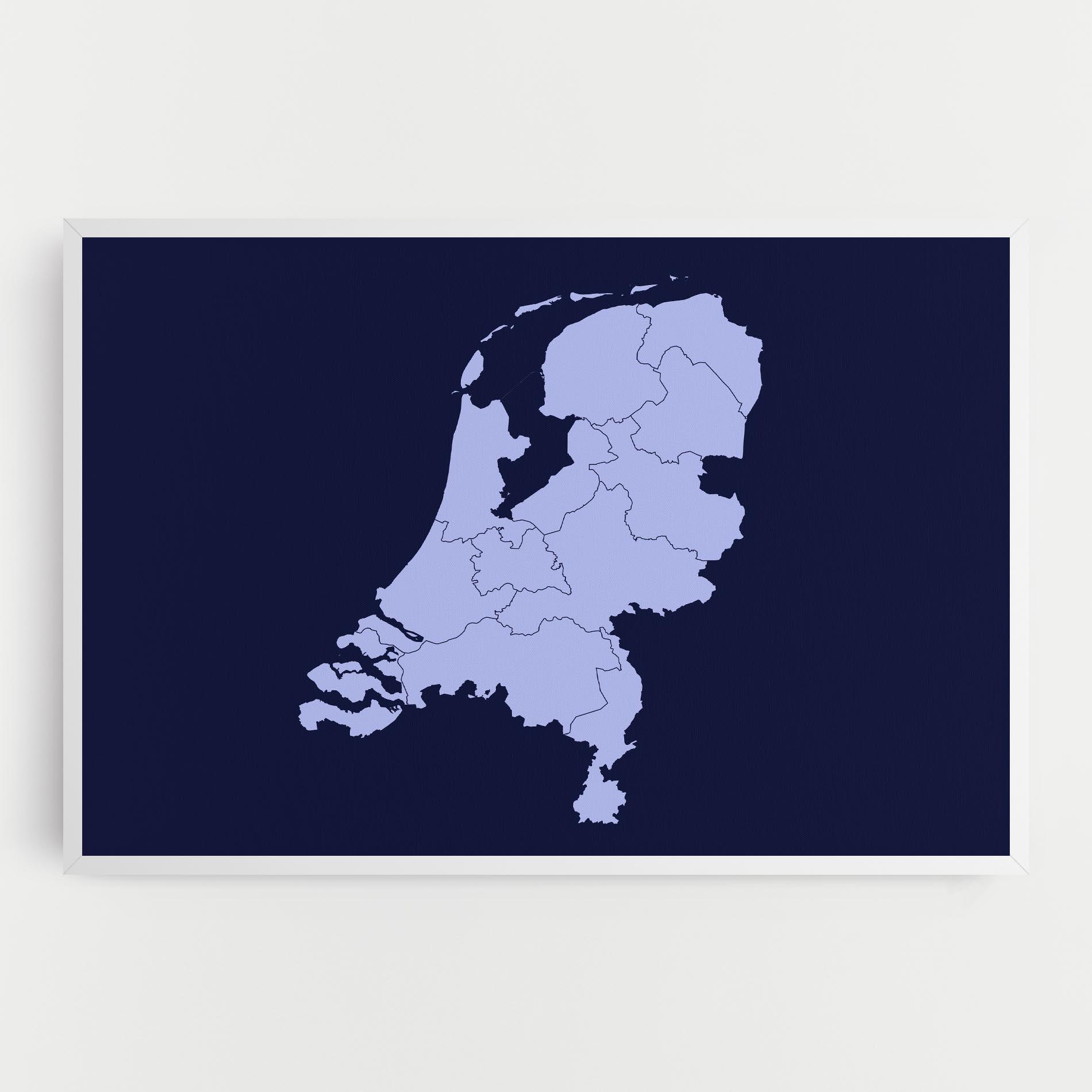 Tablou Canvas Netherlands Map mockup 0