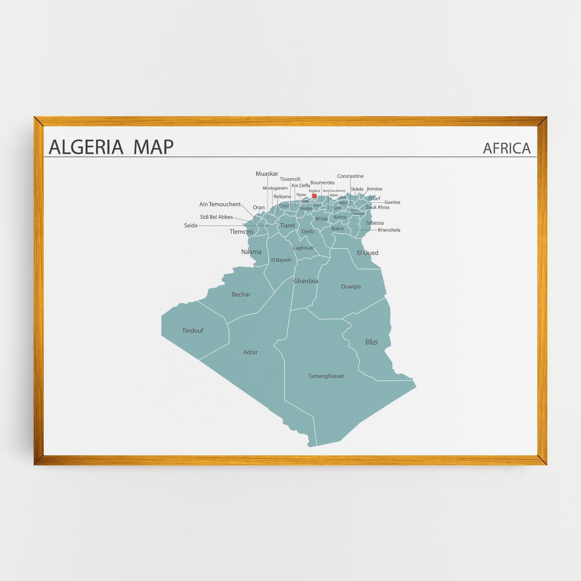 Algeria Map mockup 0