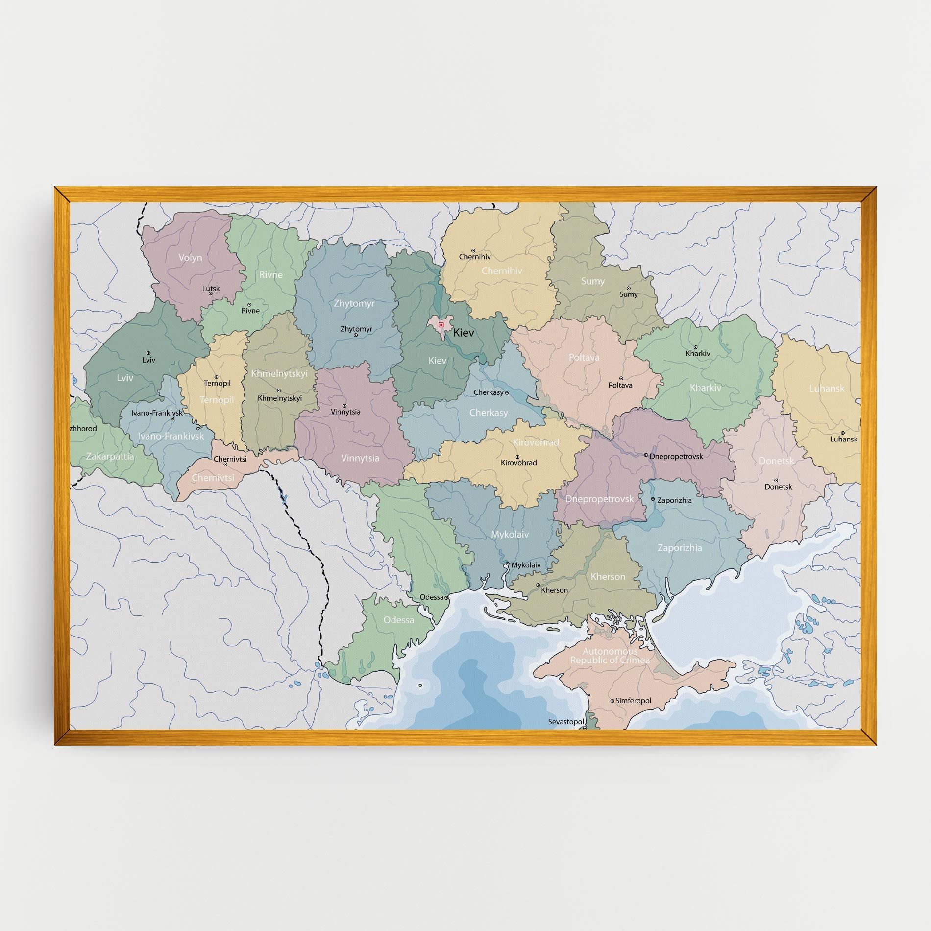 Ukraine Map mockup 0
