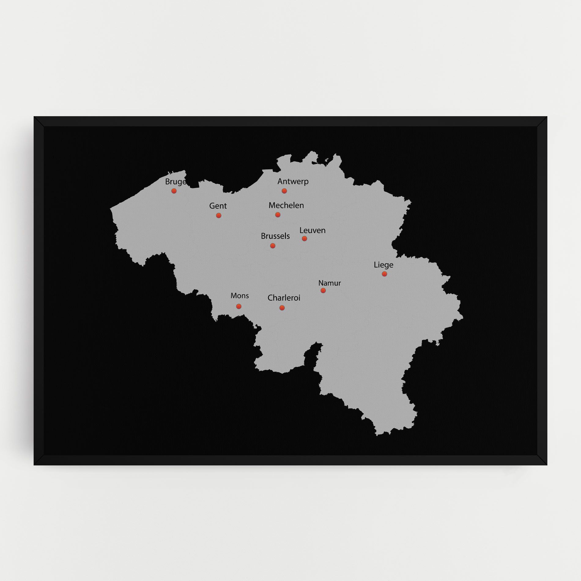 Belgium Map mockup 0