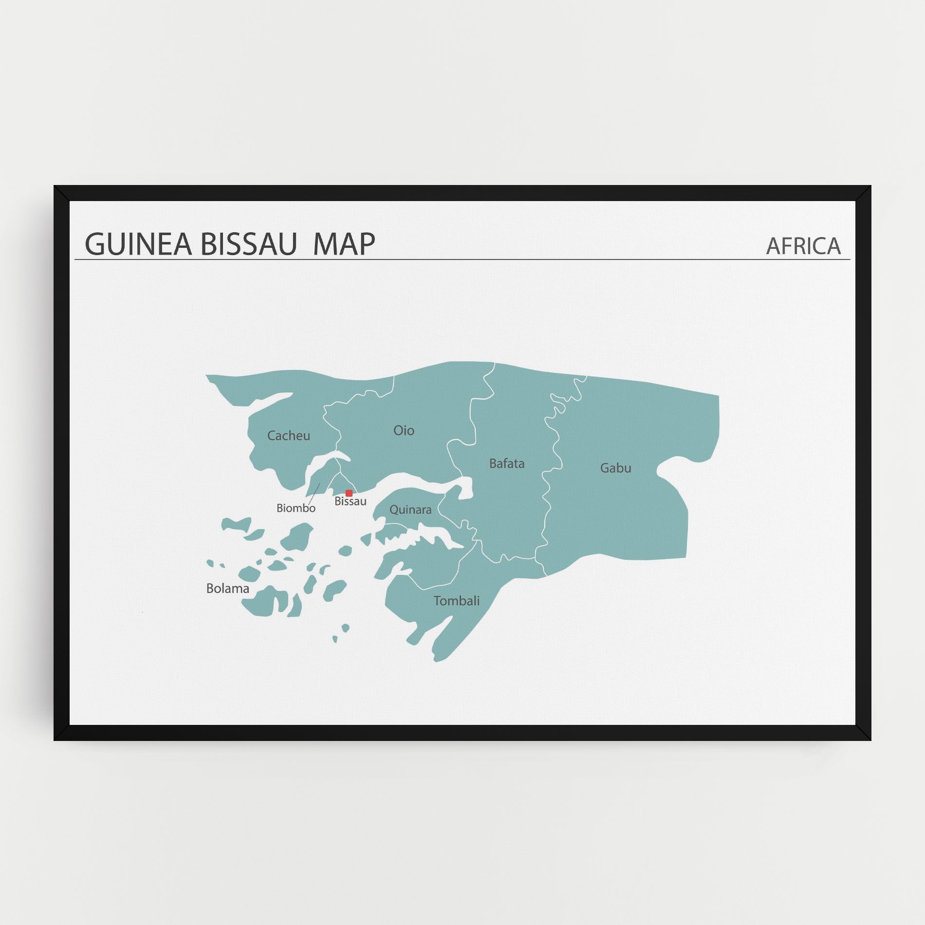 Guinea Bissau Map mockup 0