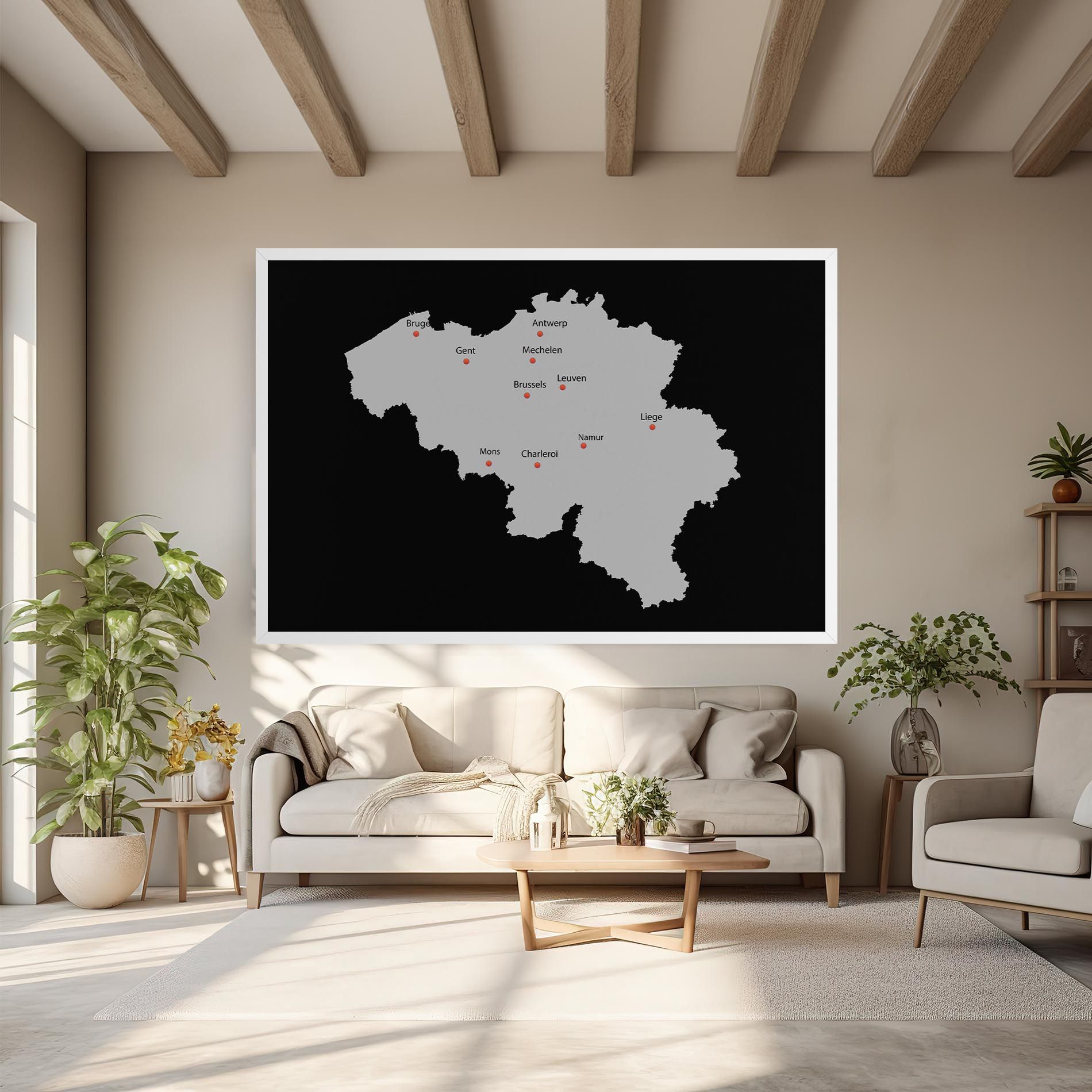 Belgium Map mockup 6