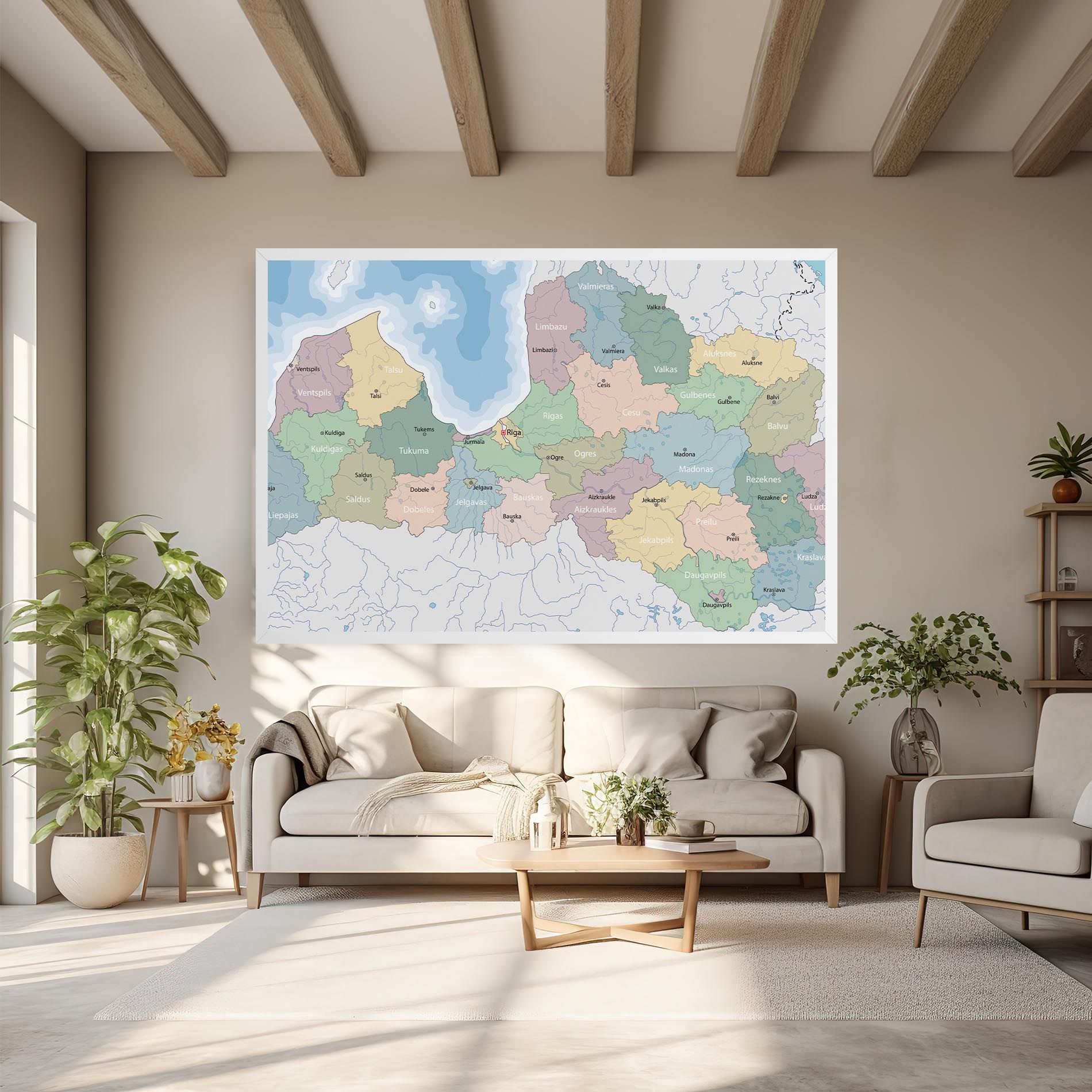 Latvia Color Map mockup 6