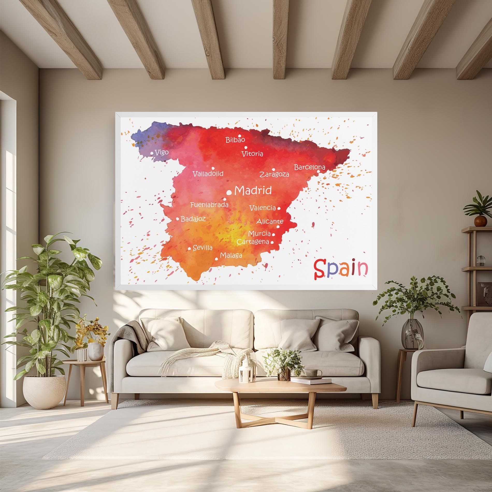 Spain Map mockup 6