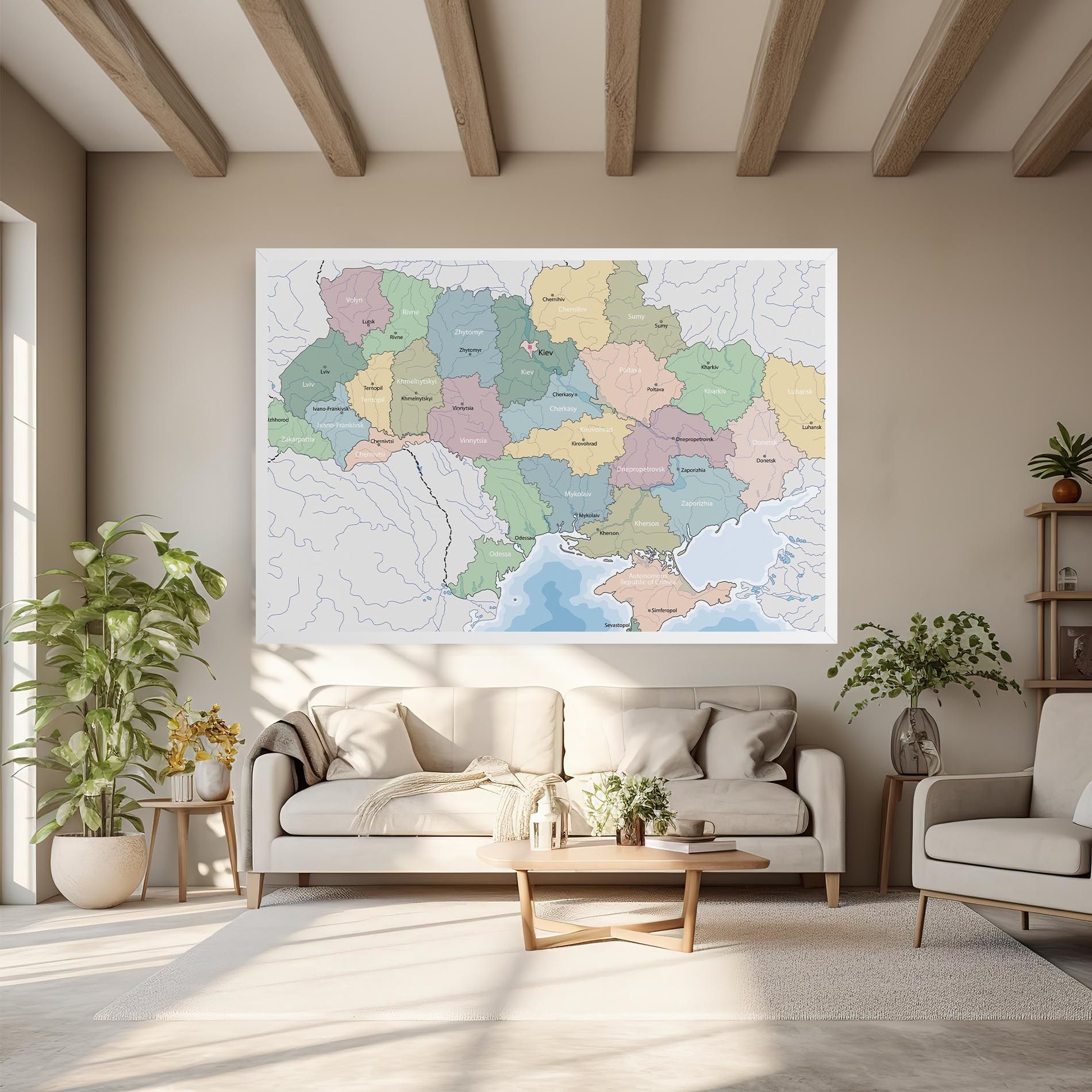 Ukraine Map mockup 6