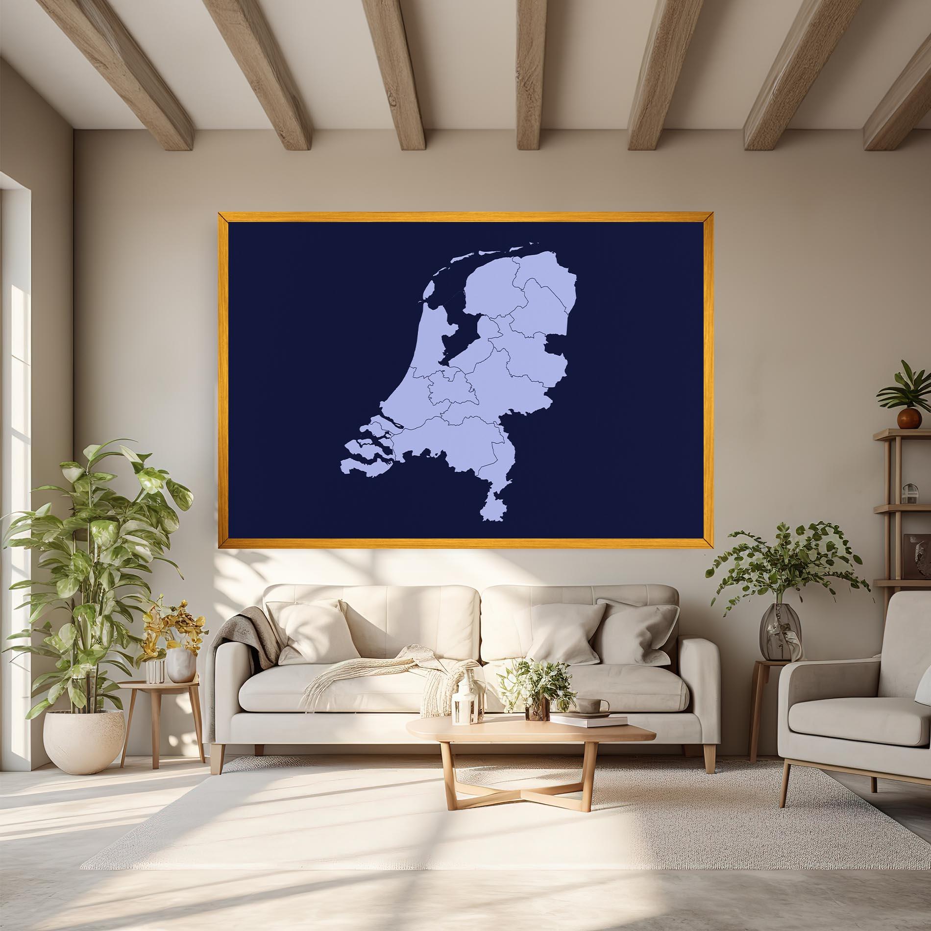 Tablou Canvas Netherlands Map mockup 6