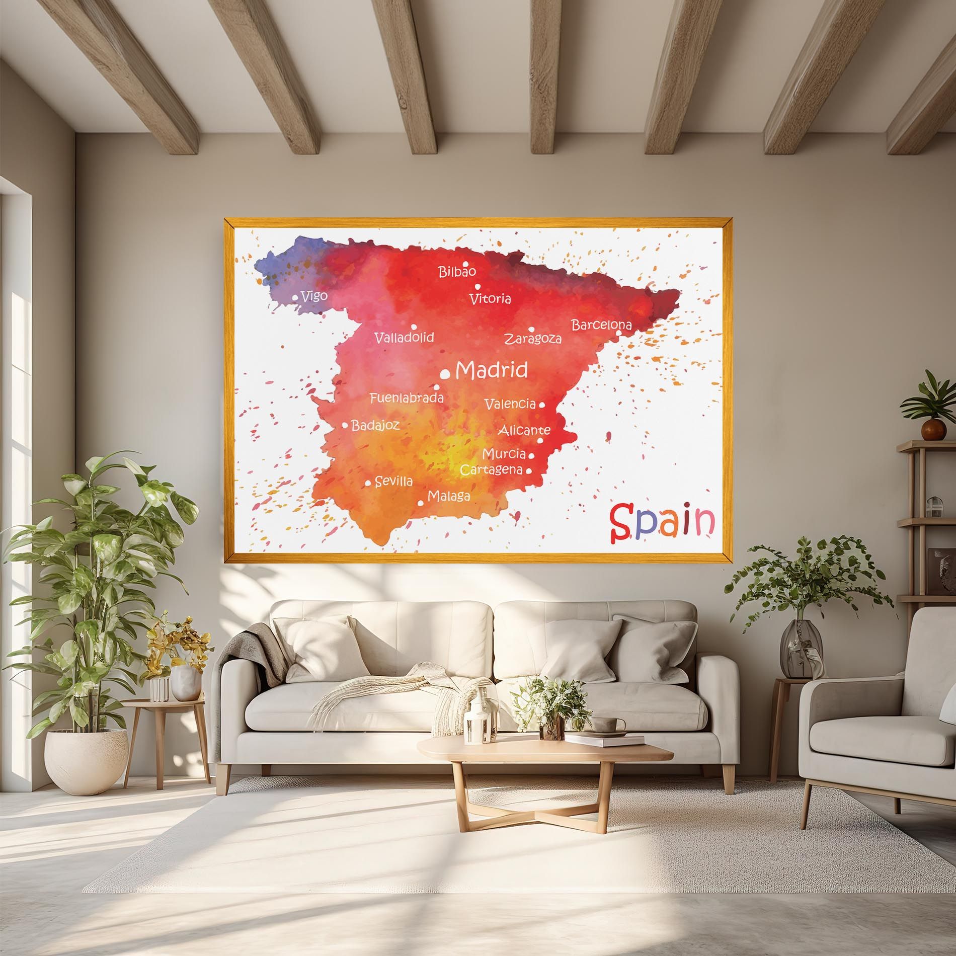 Spain Map mockup 6