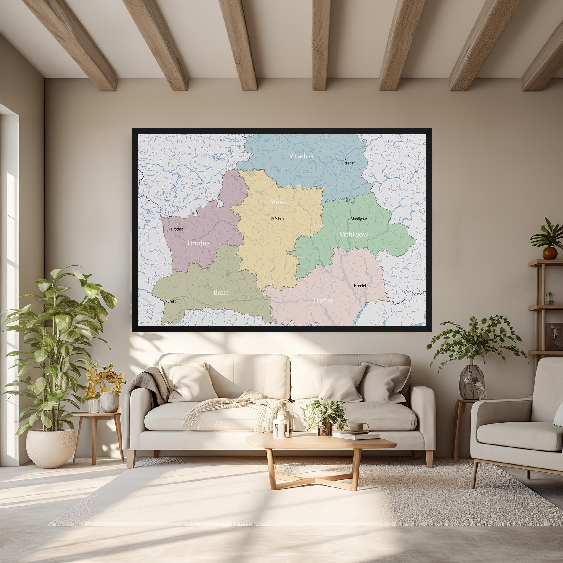 Belarus Map mockup 6