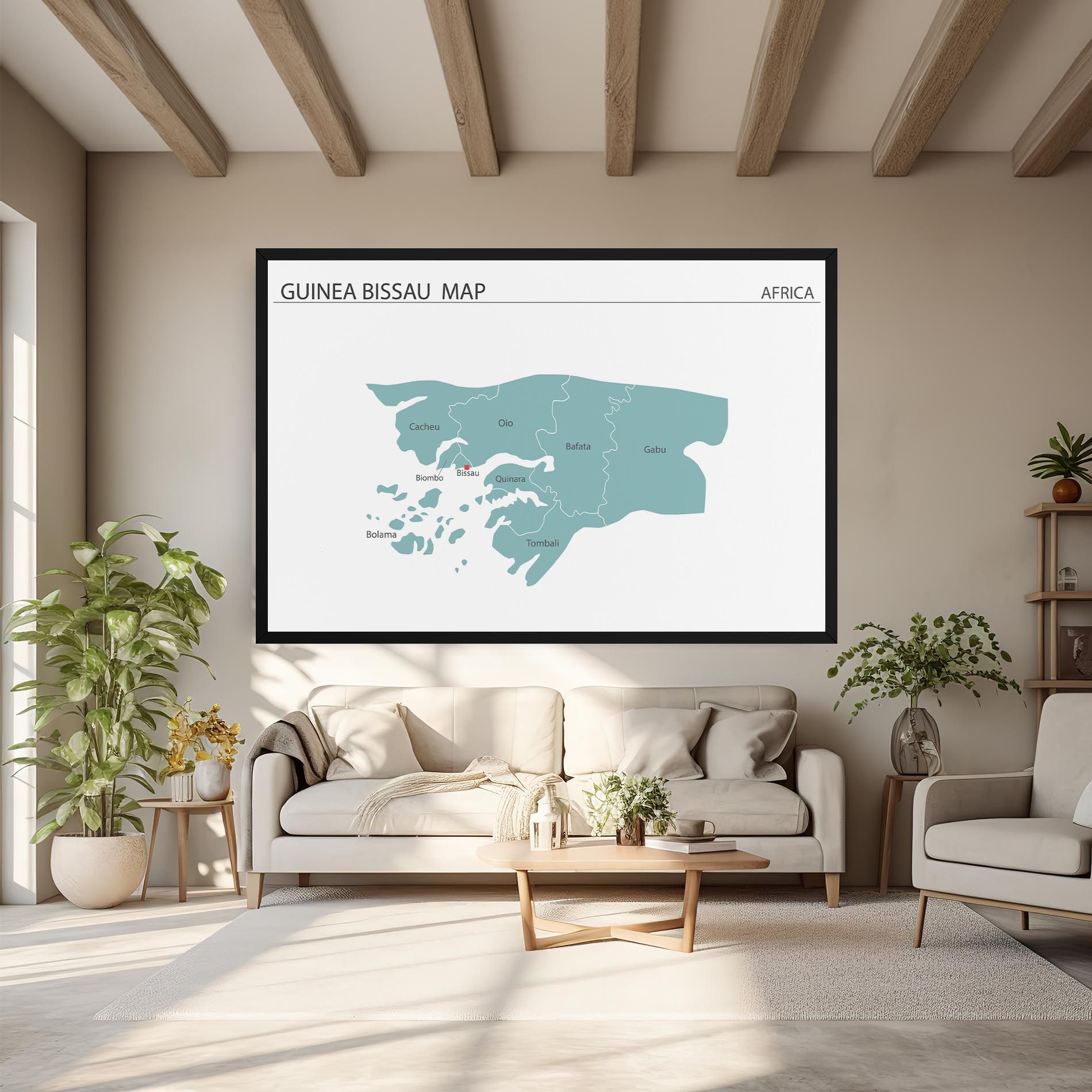 Guinea Bissau Map mockup 6