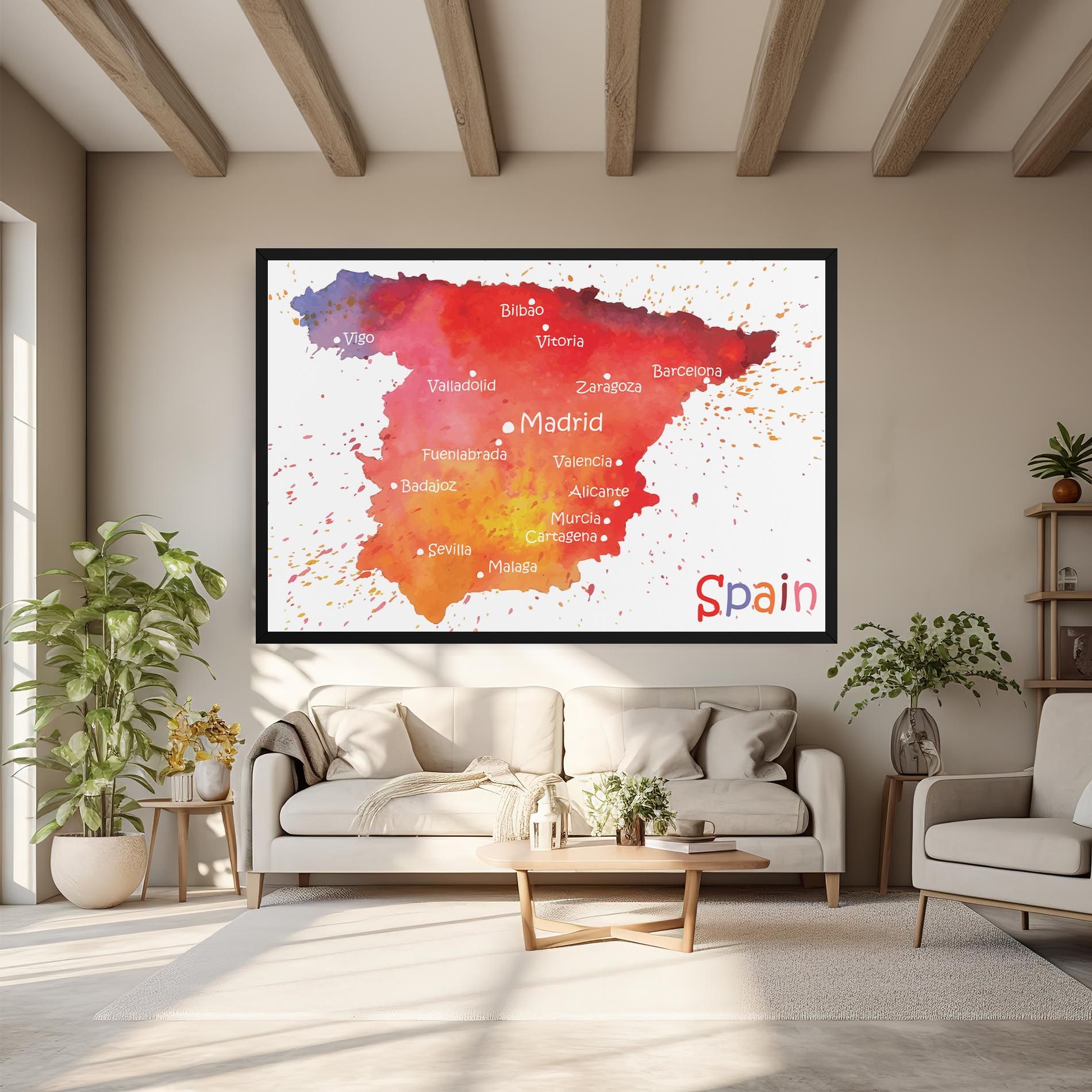 Spain Map mockup 6