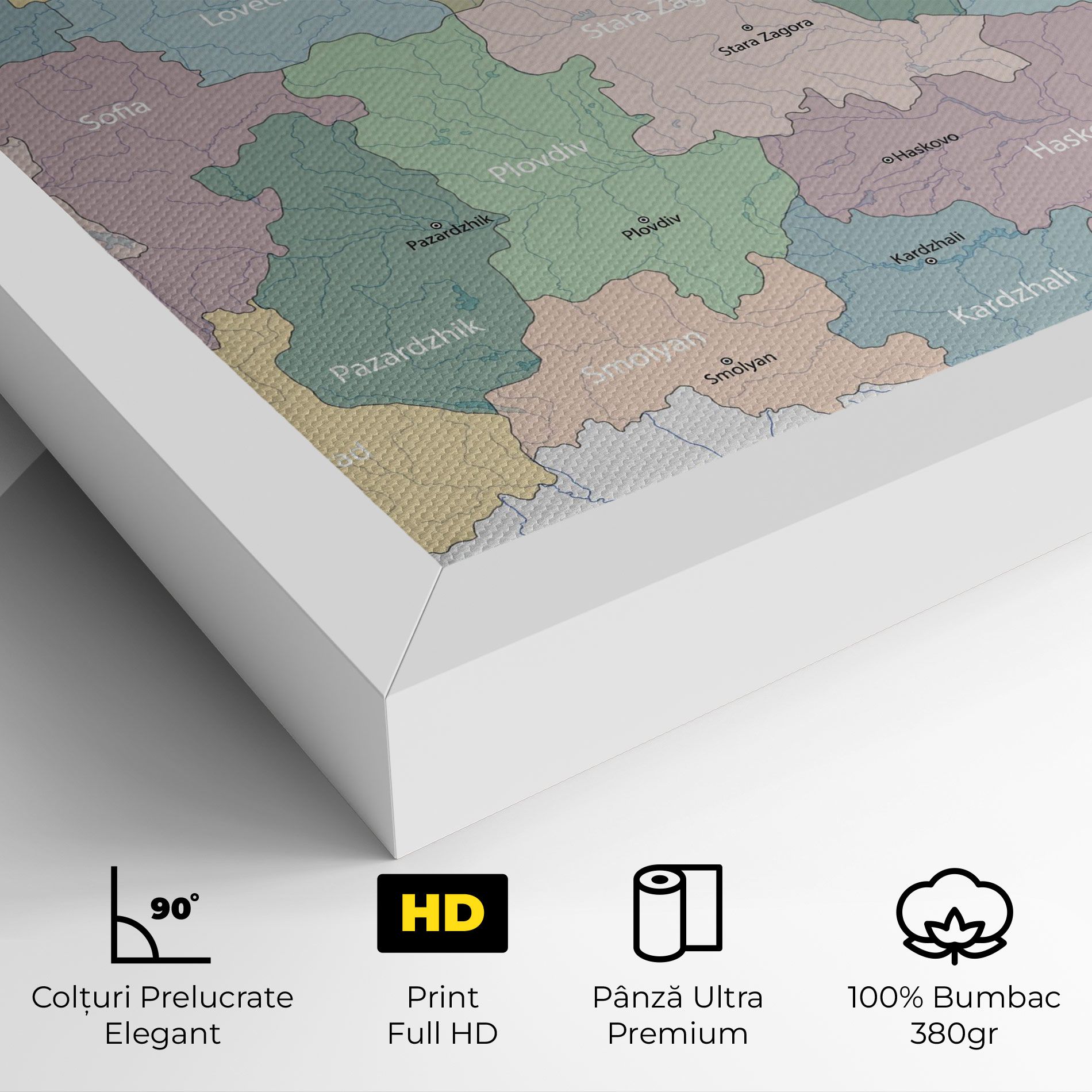 Bulgaria Map mockup 4