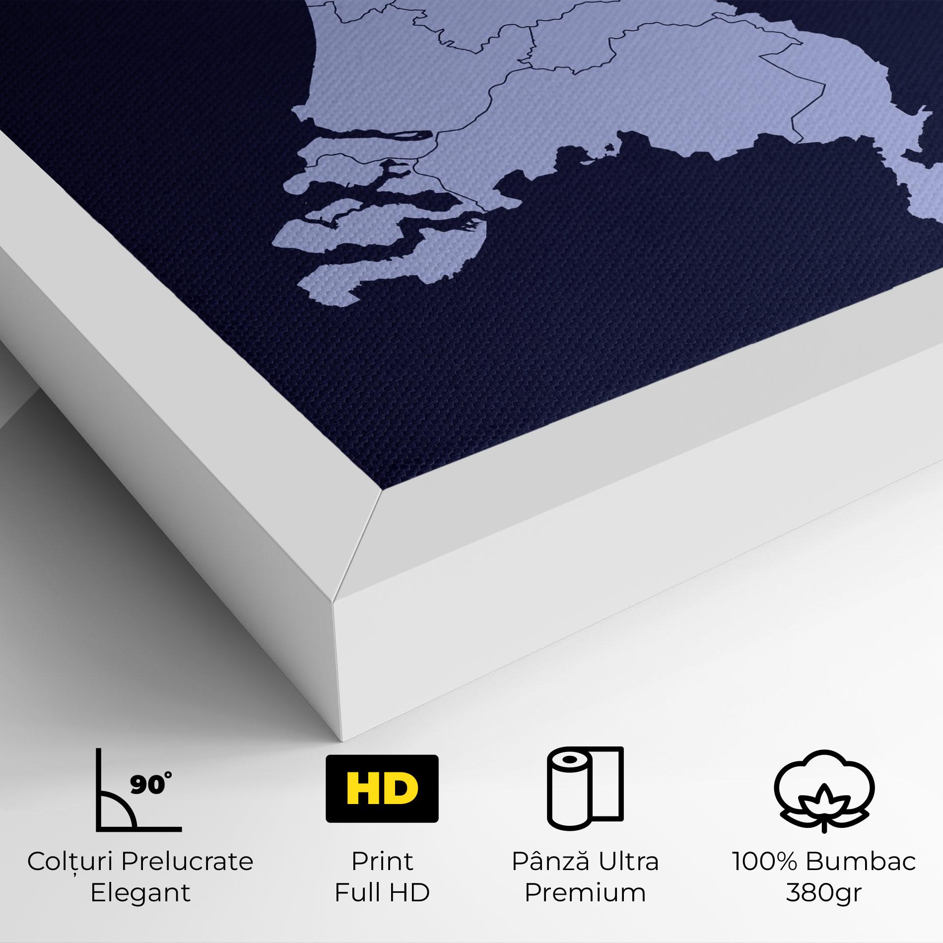 Tablou Canvas Netherlands Map mockup 4
