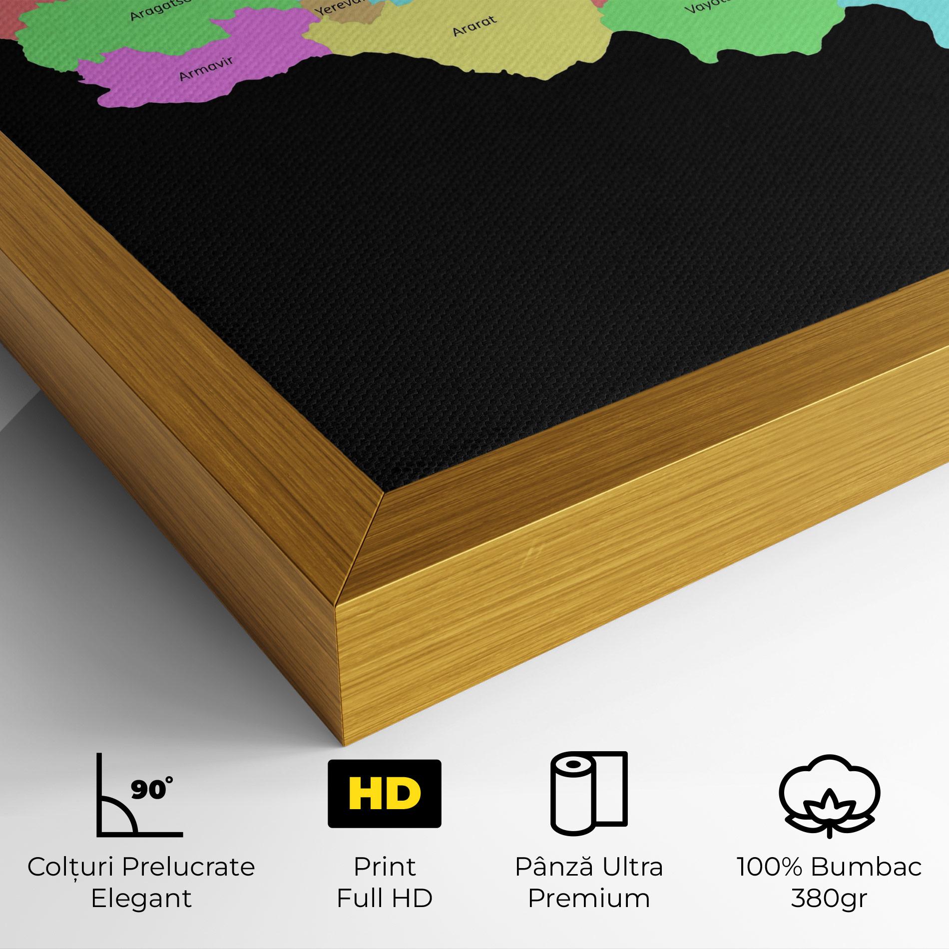 Tablou Canvas Armenia Map mockup 4