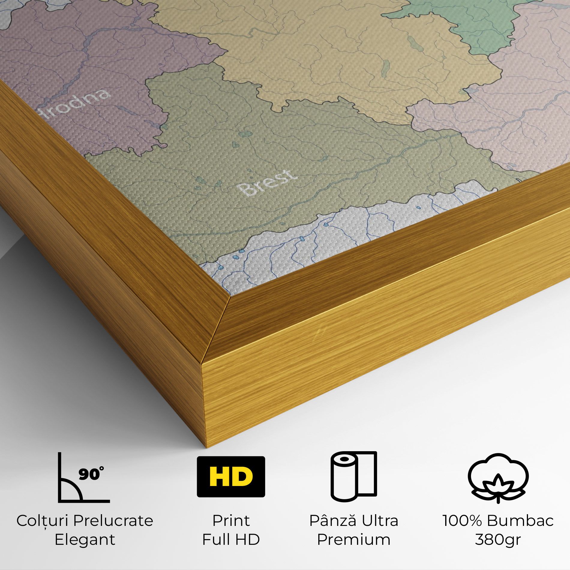 Belarus Map mockup 4