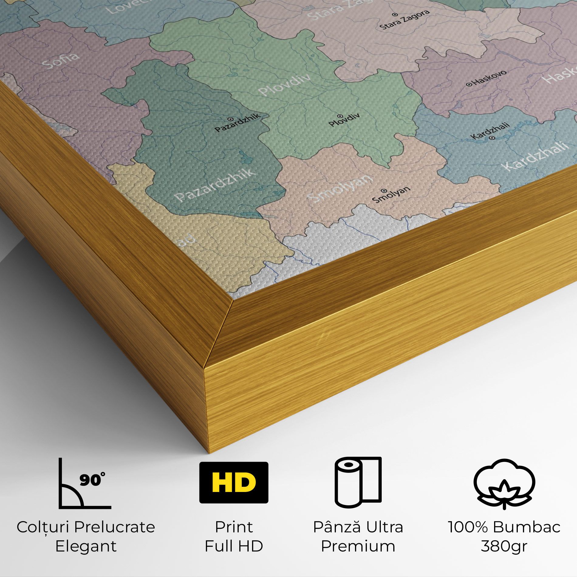 Bulgaria Map mockup 4