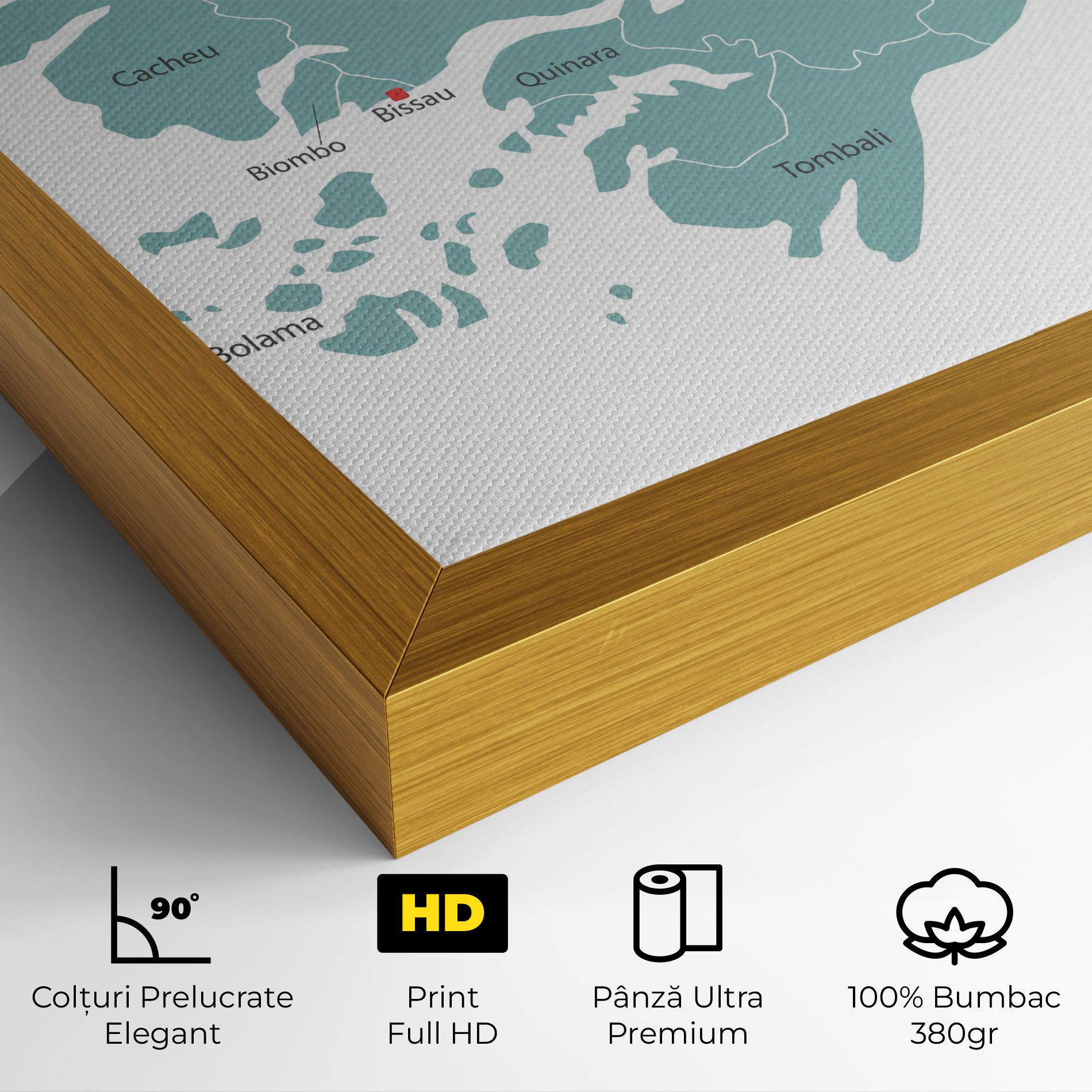 Guinea Bissau Map mockup 4
