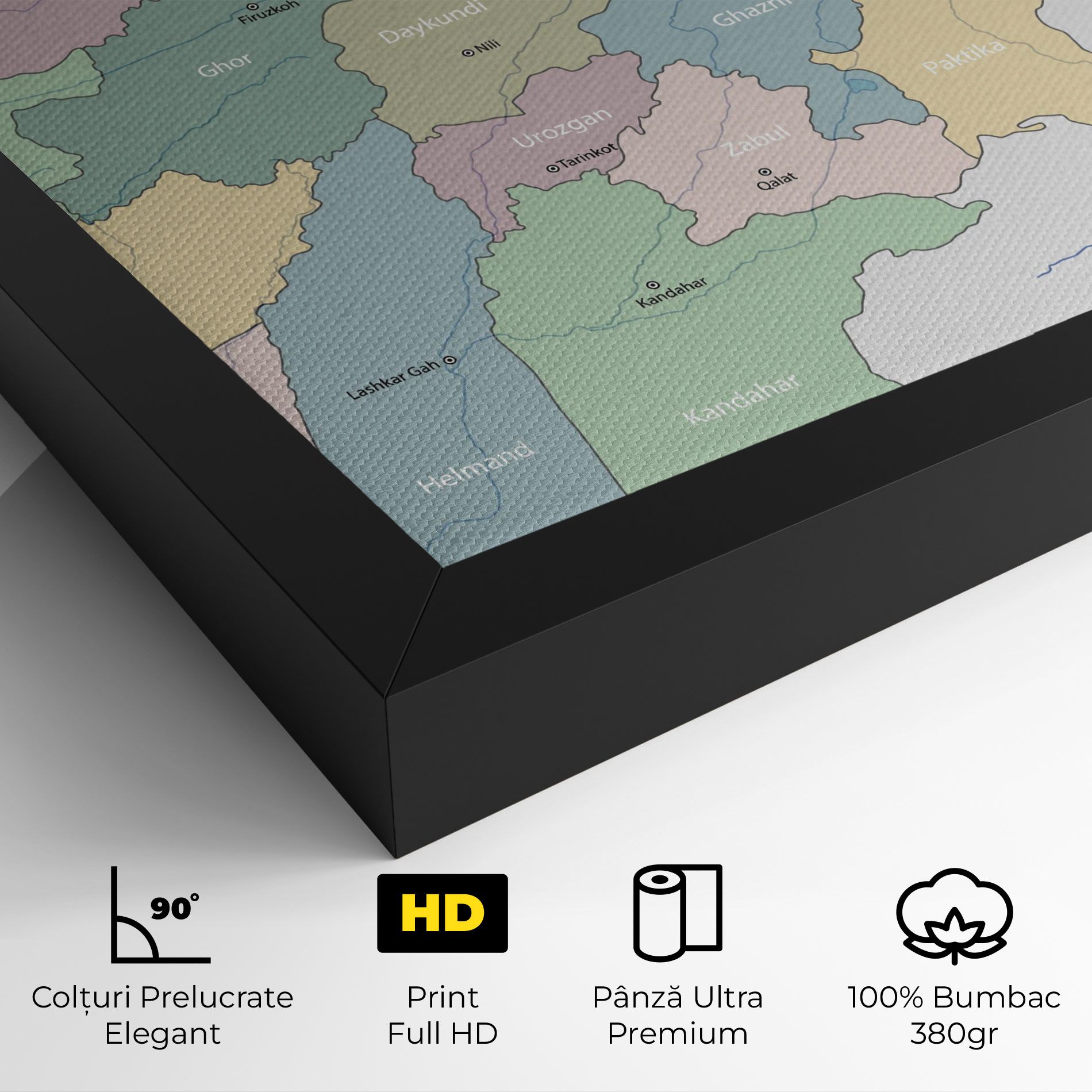 Afghanistan Map mockup 4