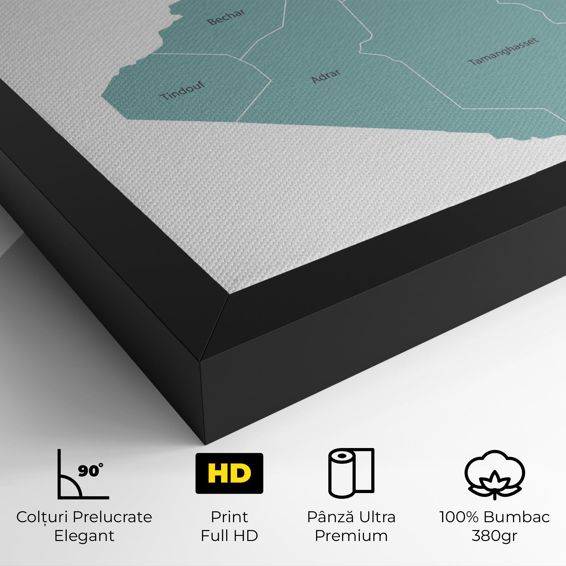 Algeria Map mockup 4