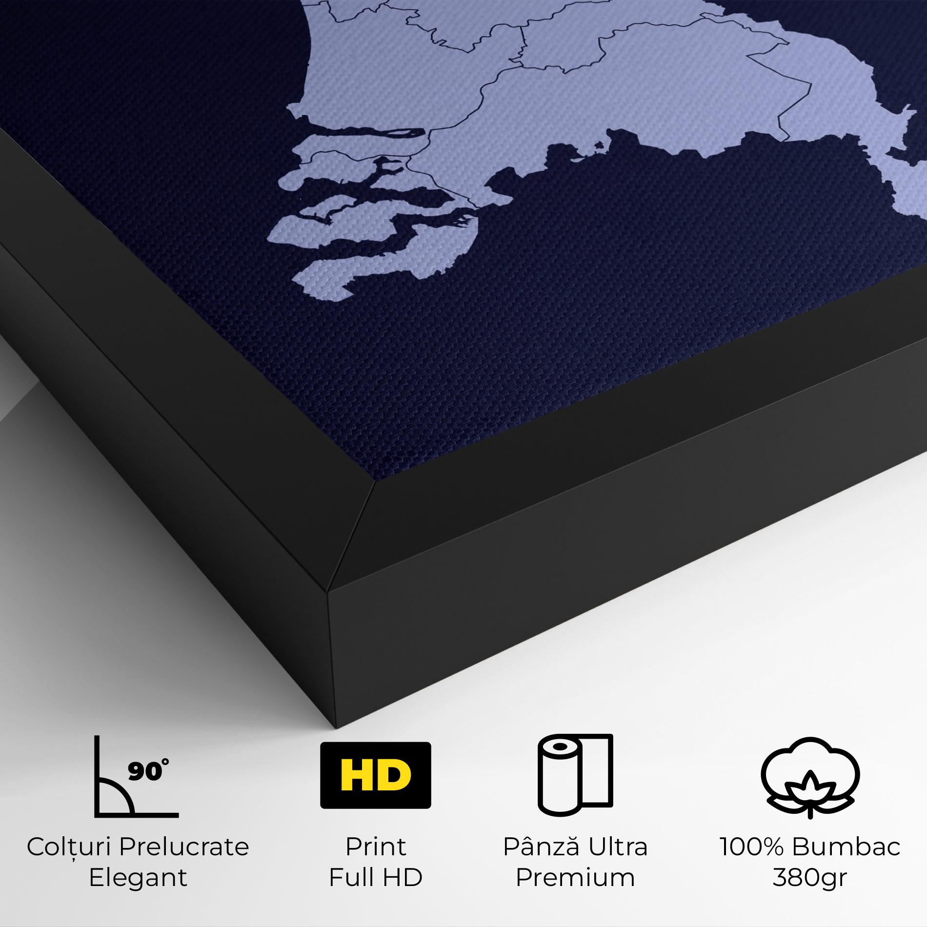 Tablou Canvas Netherlands Map mockup 4