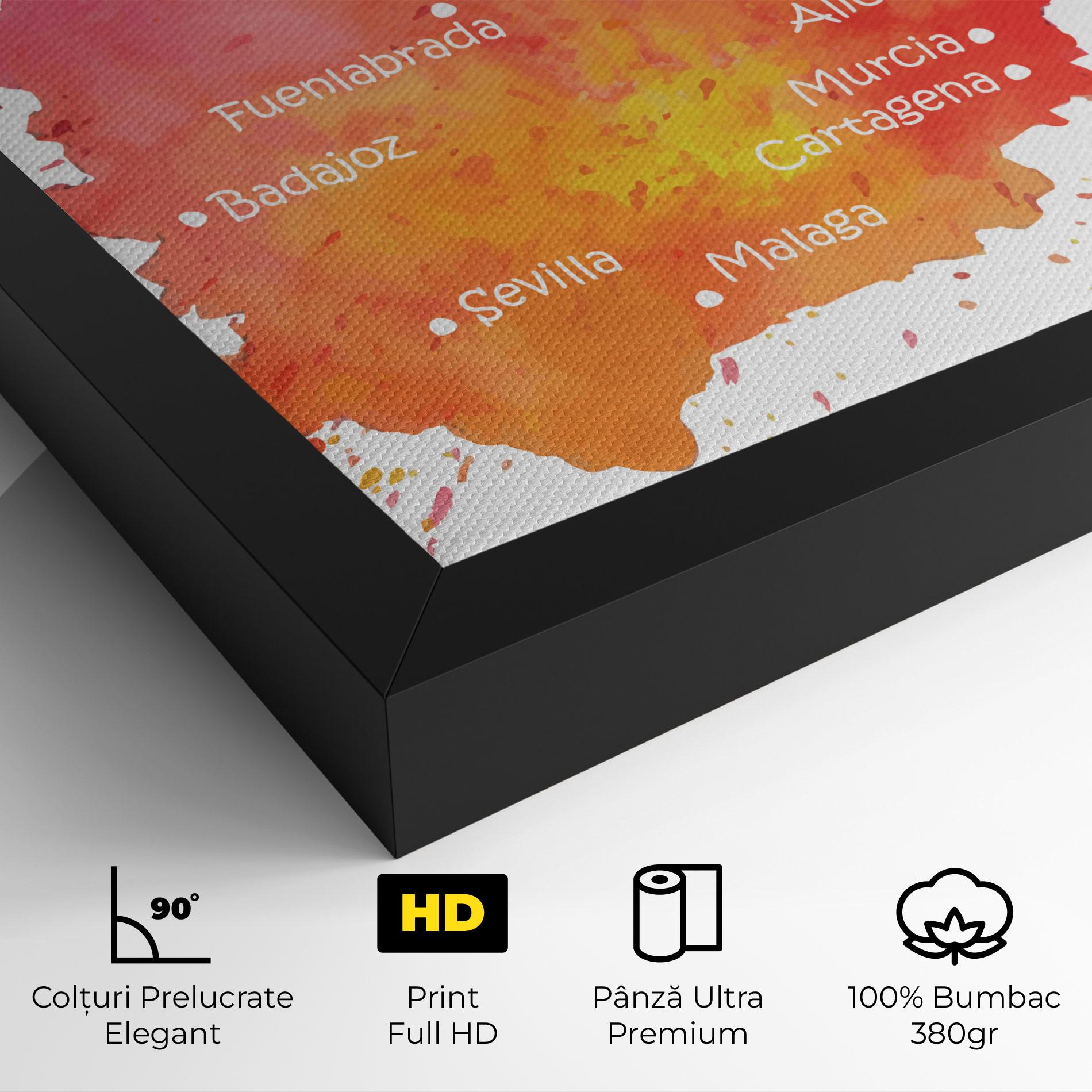 Tablou Canvas Spain Map mockup 4