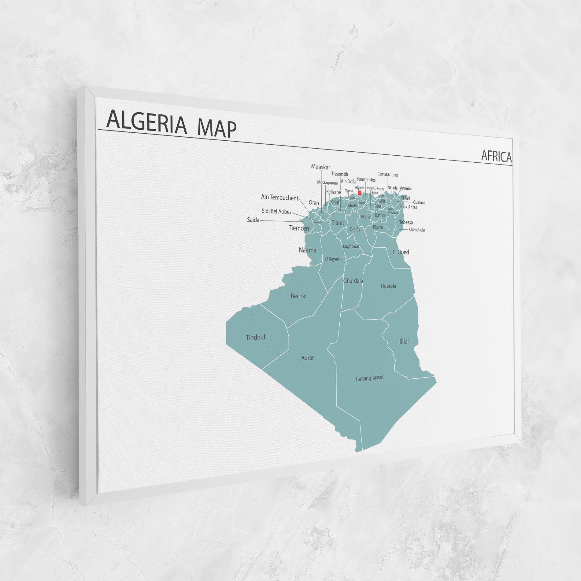 Algeria Map mockup 1